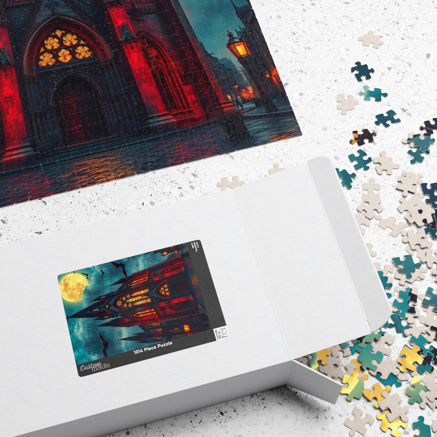 Gothic Cathedral Puzzle | 110, 252, 520, 1014-piece | Perfect for Halloween Fanatics, Gothic Art Lover, Family Game Night and Cozy Evenings Puzzle The Puzzle Chest