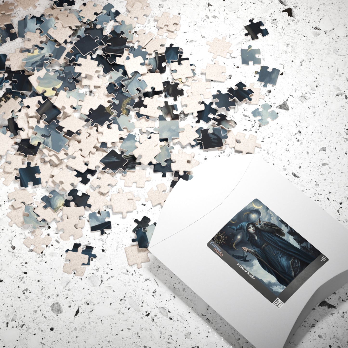 Mystical Night Witch Puzzle, 110-1014 Piece | Enchanting Fantasy Dark Art, Witchcraft Decor, Mindful Activity, Gift for Puzzle Lovers, Home