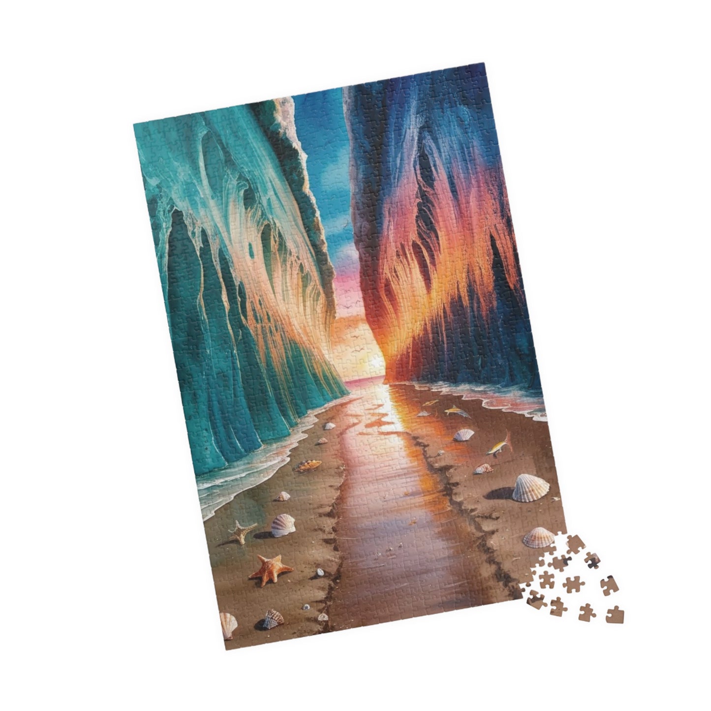 Religious Christian Puzzle: Parting of the Red Sea, Biblical Scene Jigsaw, Educational Activity, Family Game Night, Best Unique Gift, Hobby Puzzle The Puzzle Chest