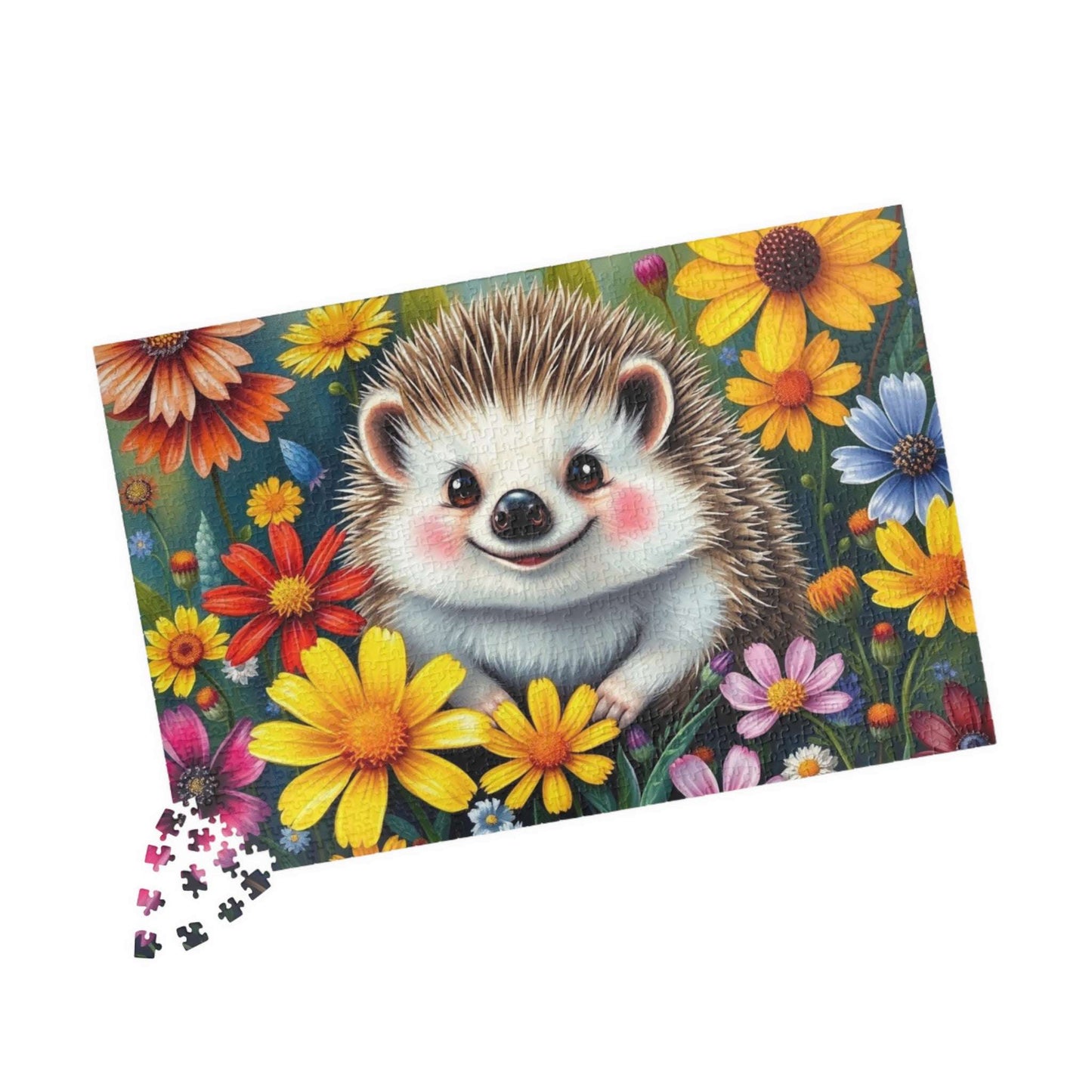 Cute Hedgehog Jigsaw Puzzle - 110 to 1014 Pieces, Family Fun Game Night, Animal Lover Holiday or Birthday Gift for Friend Puzzle The Puzzle Chest