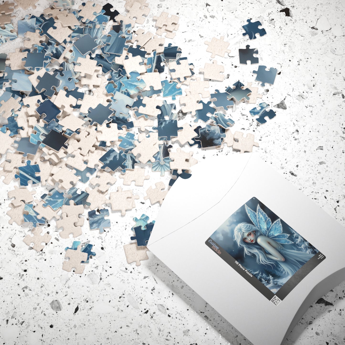Frosted Winter Fairy Puzzle, Enchanted Mythical Creature, Magical Puzzle Lover Gift Fantasy Game for Cozy Family Night Solo Fun Brain Teaser Puzzle The Puzzle Chest