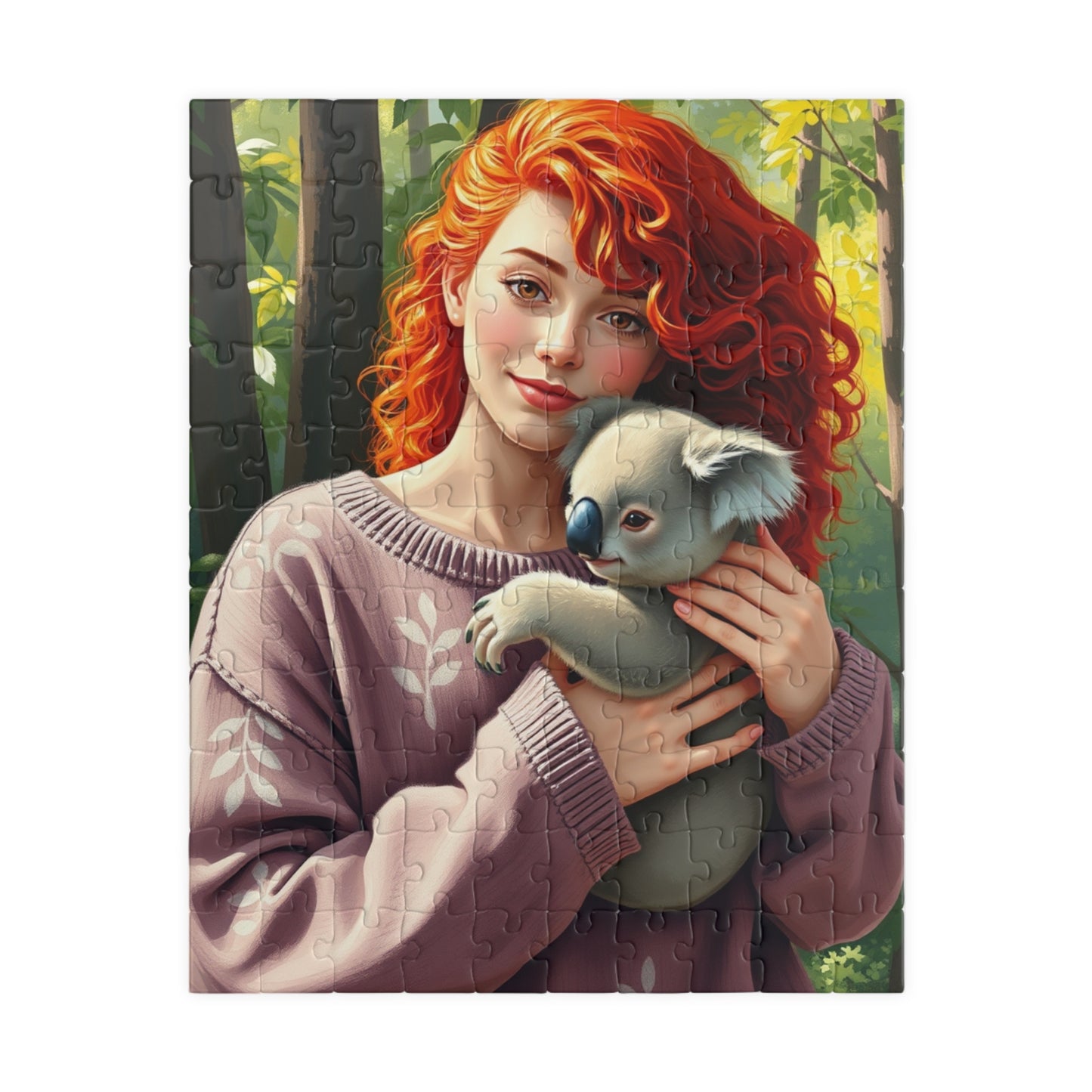 Koala Jigsaw Puzzle, Nature Wildlife Animal Theme Puzzle for Adults, Family Game Night Solo Fun, Gift for Friend, Relaxing Activity 110 pcs (Vertical) Puzzle The Puzzle Chest