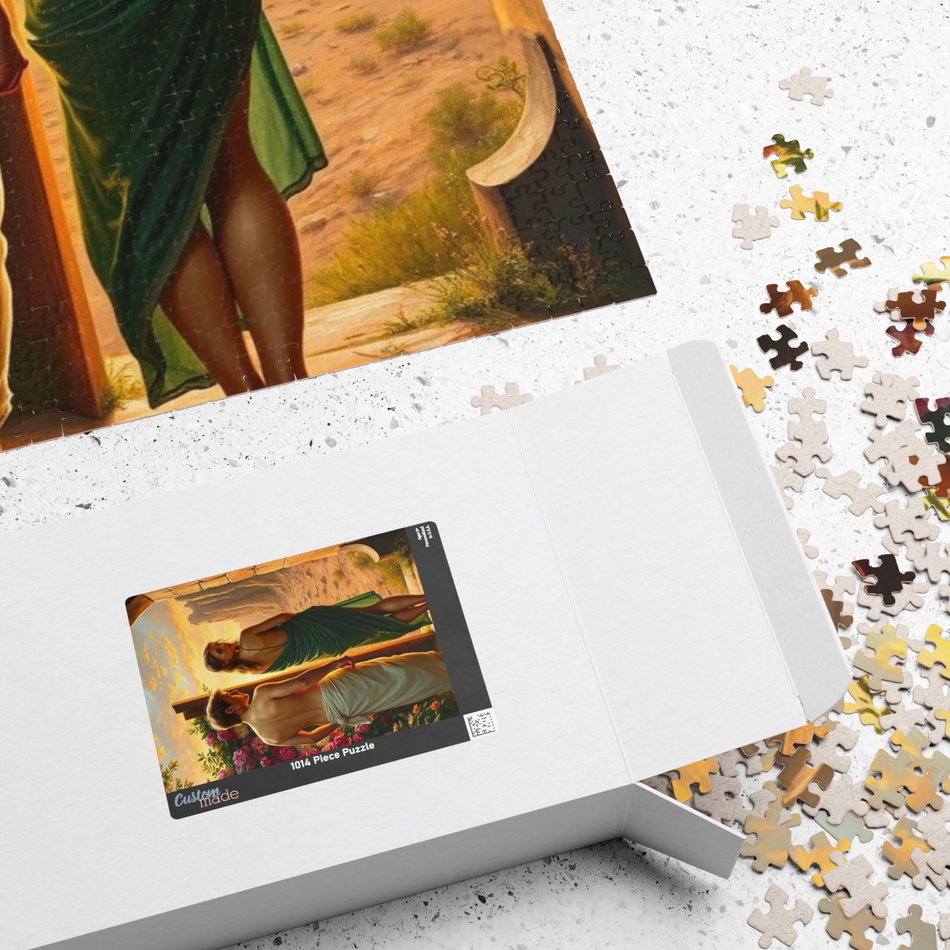 Religious Jigsaw Puzzle - Adam and Eve Leaving the Garden of Eden, Christian Puzzle Lover Gift for Friend, Mindful Family Activity, Solo Fun Puzzle The Puzzle Chest