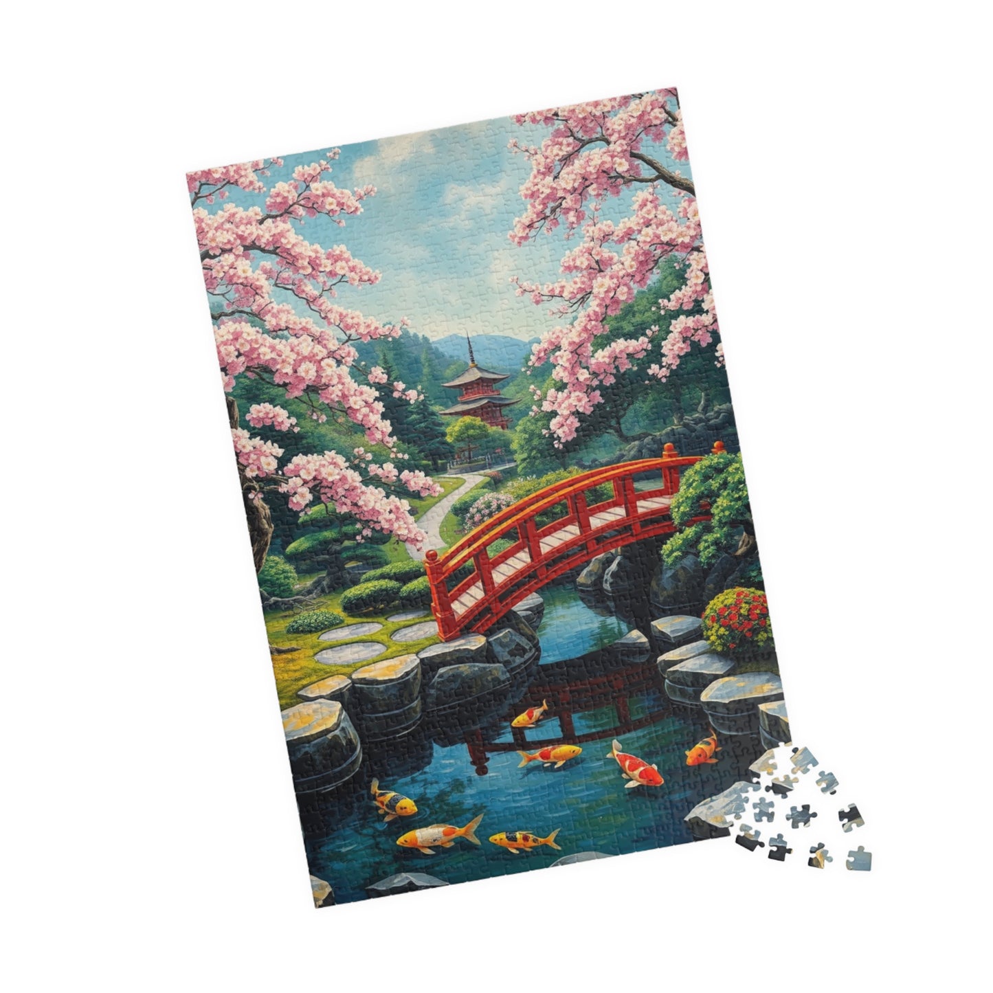 Serene Garden Puzzle, Relaxing Jigsaw for Nature Lovers, Unique Gift for Home, Mindfulness Activity, 1014-piece Puzzle Puzzle The Puzzle Chest