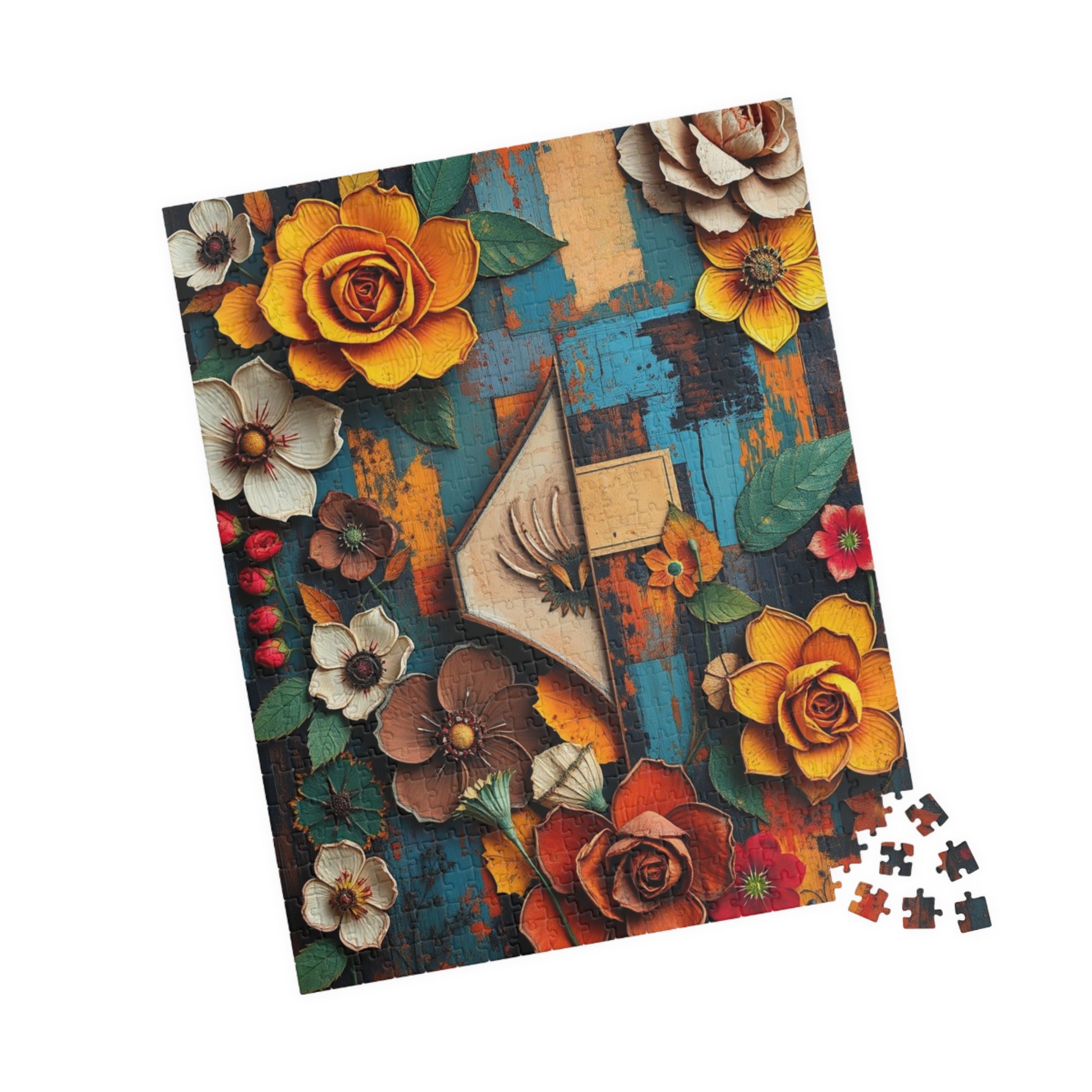 Abstract Floral Retro Jigsaw Puzzle Puzzle The Puzzle Chest
