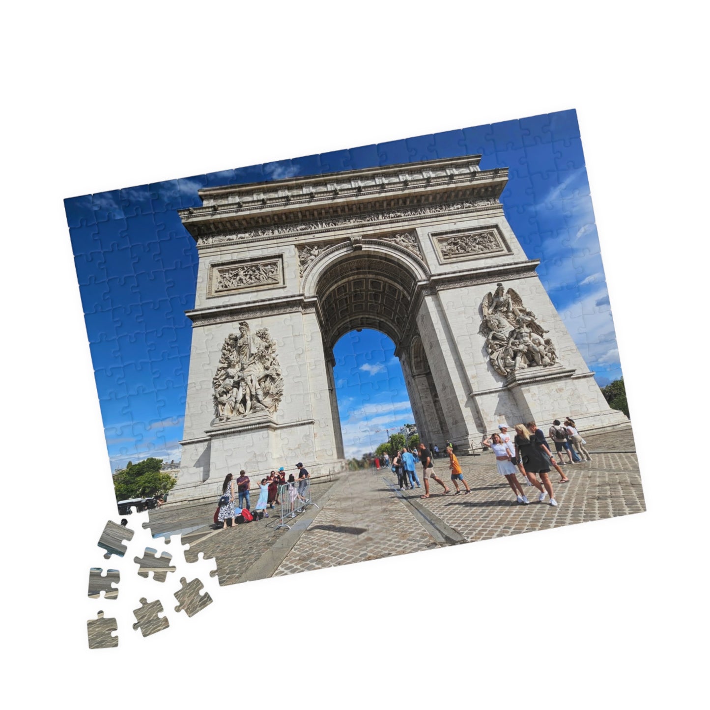 Arc de Triomphe Puzzle - Realistic View, French Architecture Jigsaw Game for Adults, Parisian Landmark Gift, Brain Teaser, Travel Theme 252 pcs (Horizontal) Puzzle The Puzzle Chest