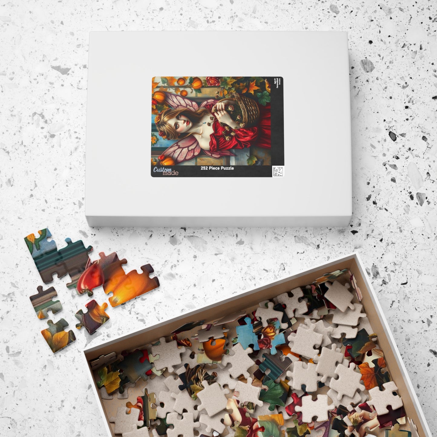 Melancholy Fairy Jigsaw Puzzle - Autumnal Backdrop, 110-1014 Piece Fantasy Artwork for Family Fun, Gift for Puzzle Lover, Unique Home Decor Puzzle The Puzzle Chest