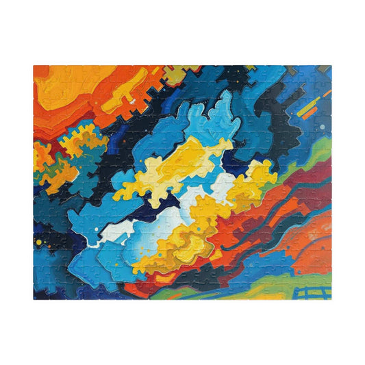 Colorful Abstract Art Jigsaw Puzzle Game for Adult 252 pcs (Horizontal) Puzzle The Puzzle Chest