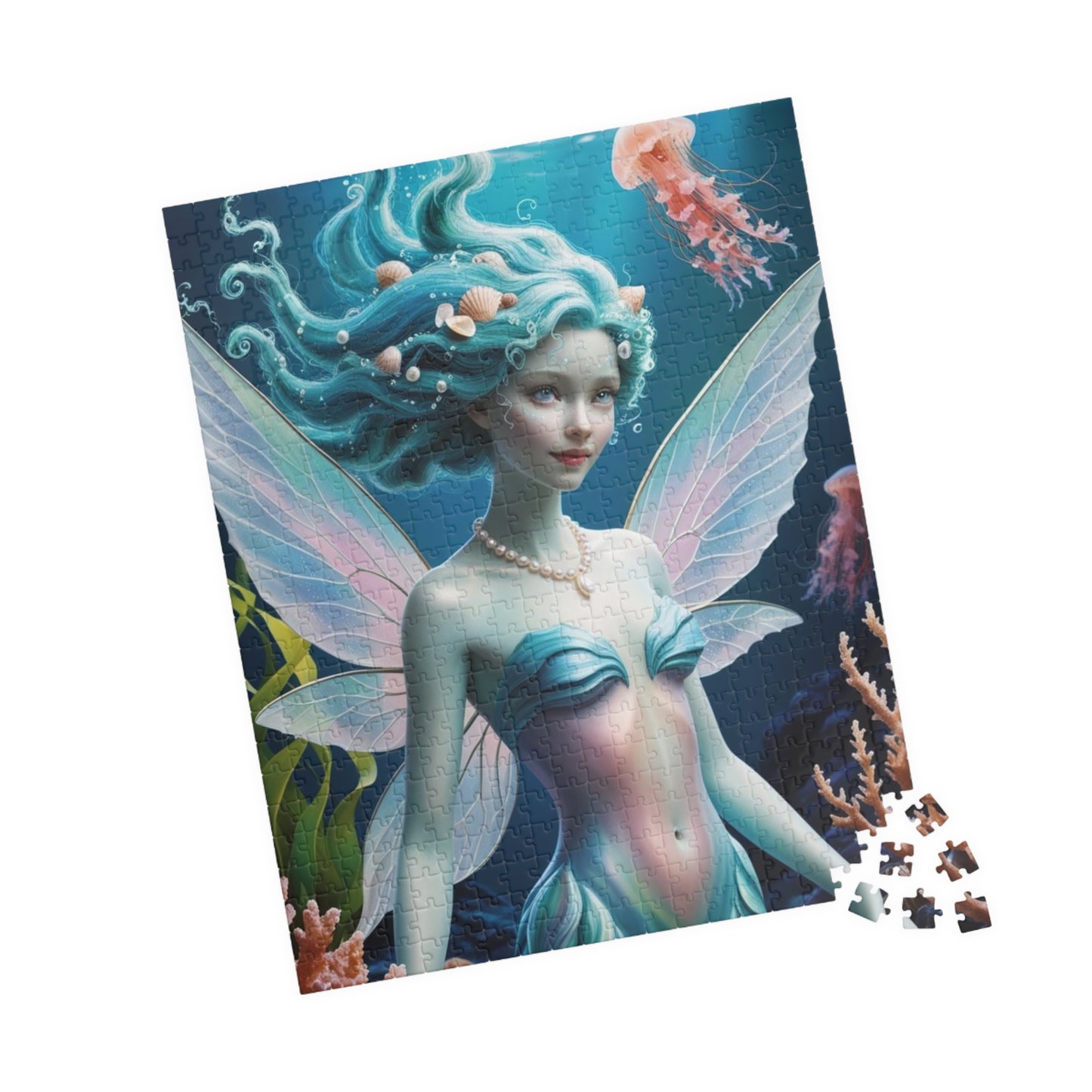 Underwater Serenity Puzzle Mermaid Jigsaw Game for Adults, Gift for Fantasy Sea Lovers, Family Game Night, 110-1014 Piece Mindful Activity Puzzle The Puzzle Chest