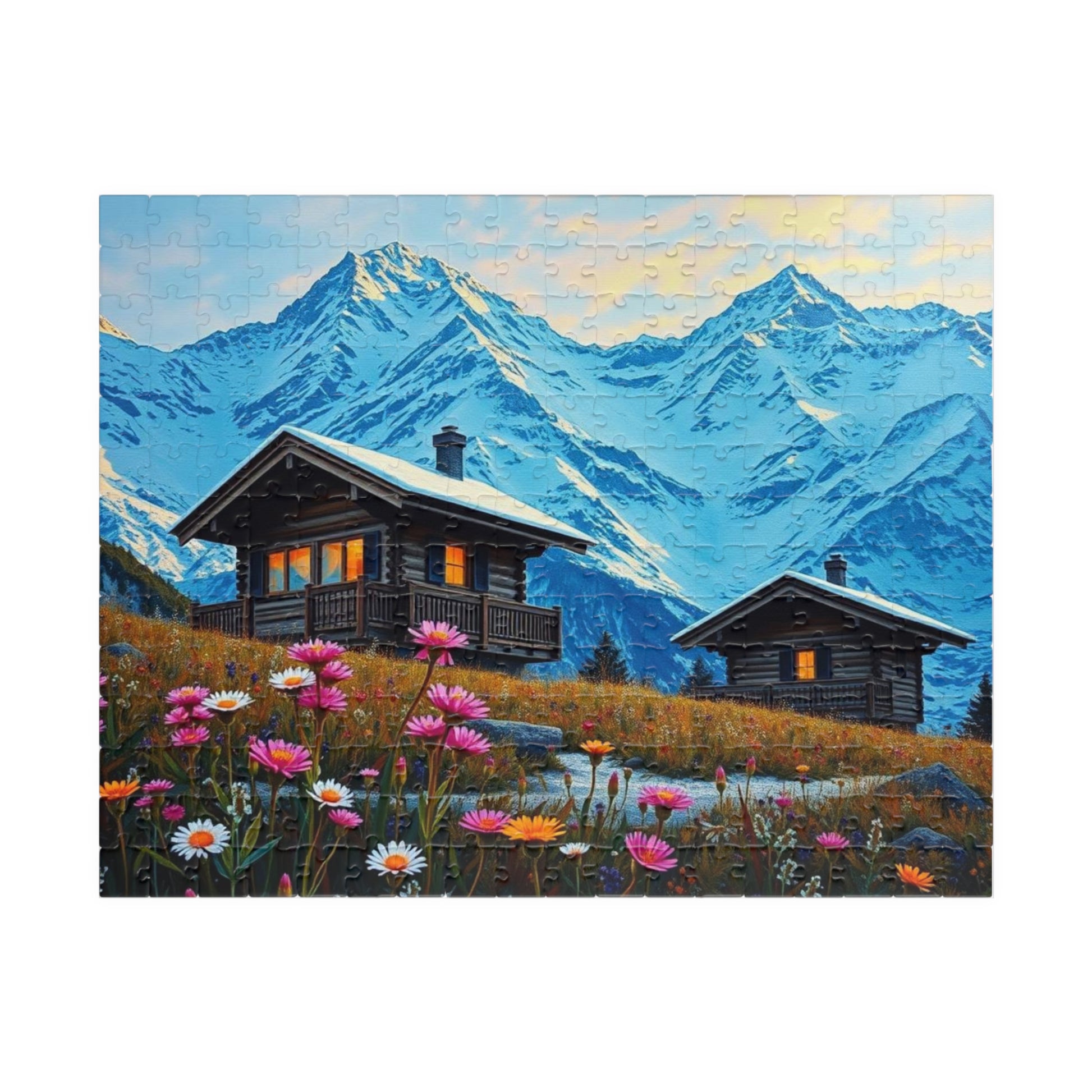 Scenic Mountain Puzzle | 110, 252, 520, 1014-piece | Family Activity, Gifts for Nature Lovers, Cozy Night In, Brain Teaser Fun, 252 pcs (Horizontal) Puzzle The Puzzle Chest