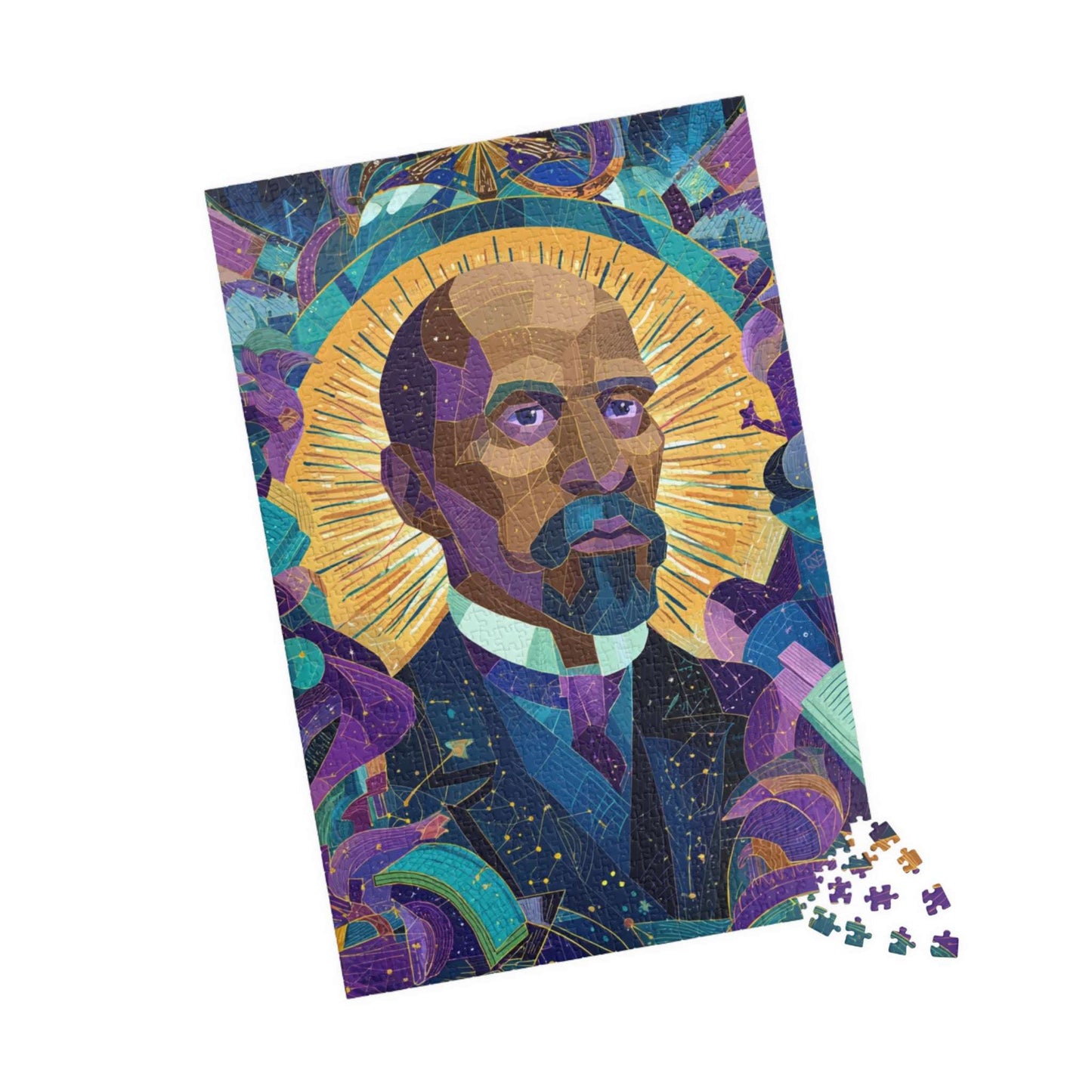 African American Scholar Jigsaw Puzzle - W E B Du Bois Portrait, Black History Month Gift, Afrocentric Educational Game 1014 pcs (Vertical) Puzzle The Puzzle Chest