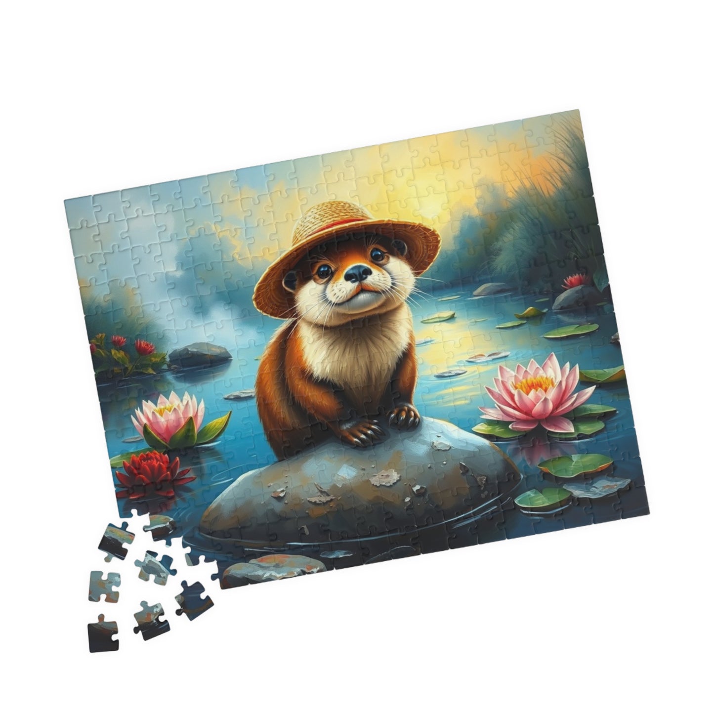 Adorable Otter Jigsaw Puzzle - Perfect for Family Fun, Gift for Nature Lover and Puzzle Enthusiasts, Brain Teaser Puzzle The Puzzle Chest