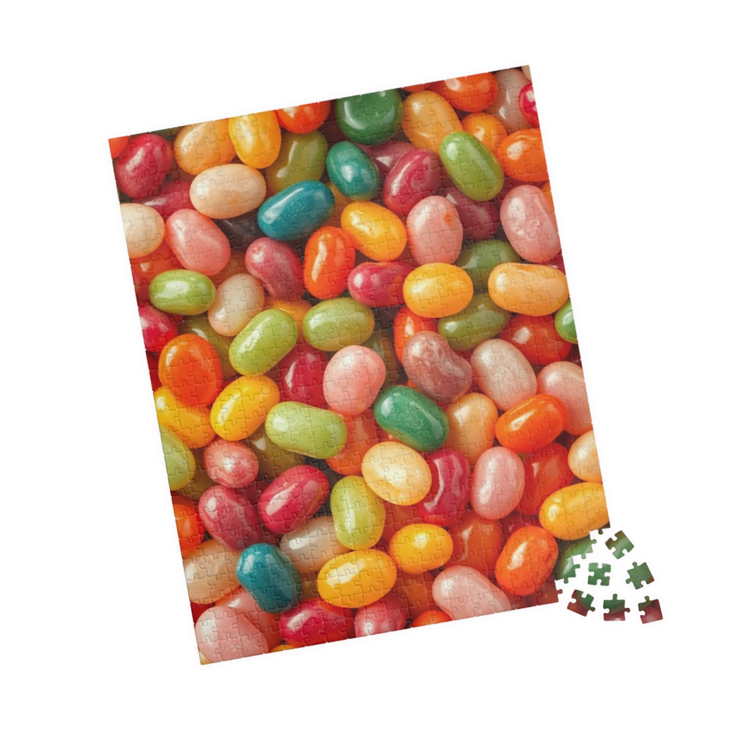 Chaotic Jelly Beans Puzzle, Vibrant Sweets-Themed Jigsaw, Bright Colorful Food Collage, Family Activity, Quiet Pastime, Foodie Puzzle Lover Puzzle The Puzzle Chest