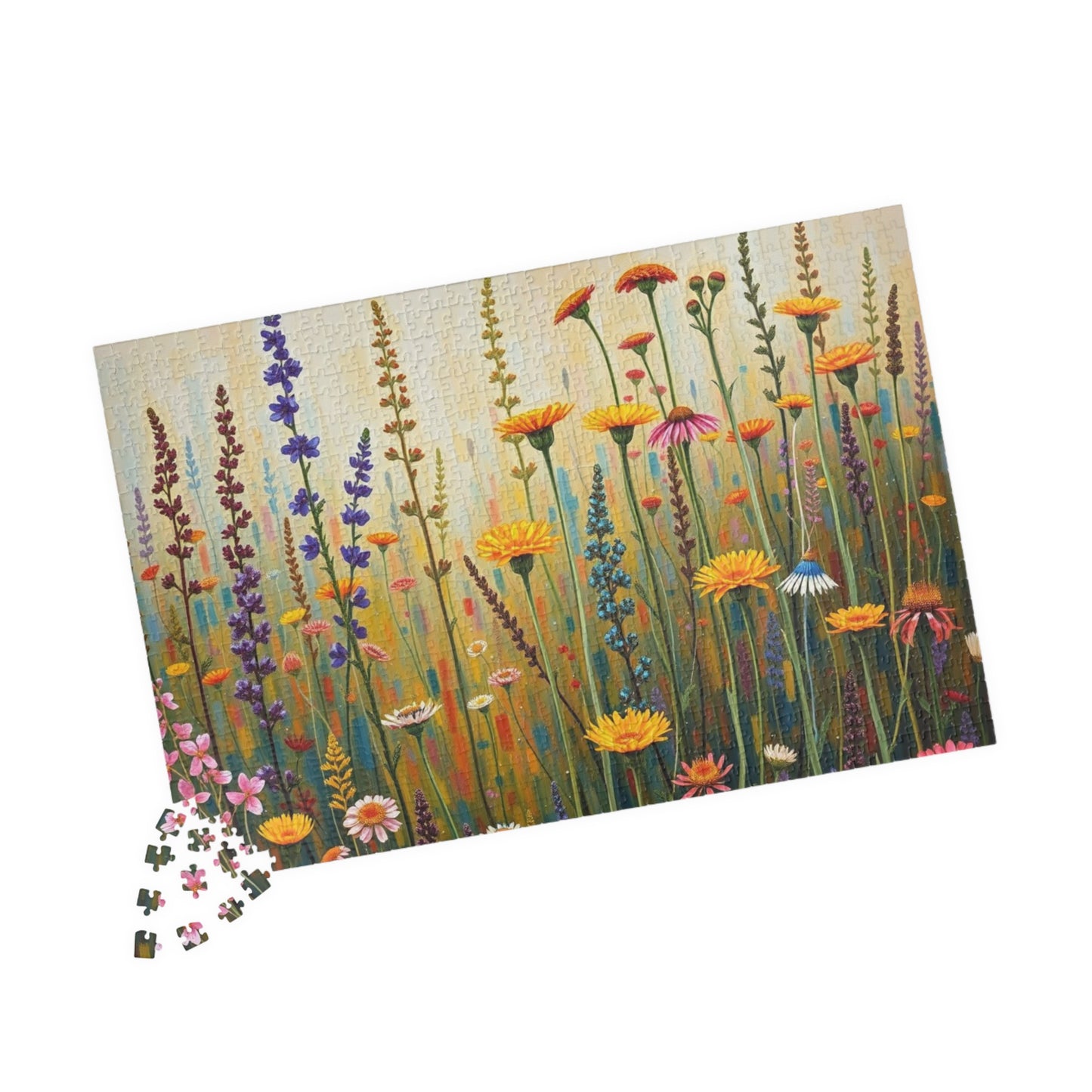 Colorful Floral Art Puzzle | Nature-Themed Puzzle | Fun Family Activity | Unique Gifts for Garden Lovers | Creative Gift Idea | Relaxing Puzzle The Puzzle Chest