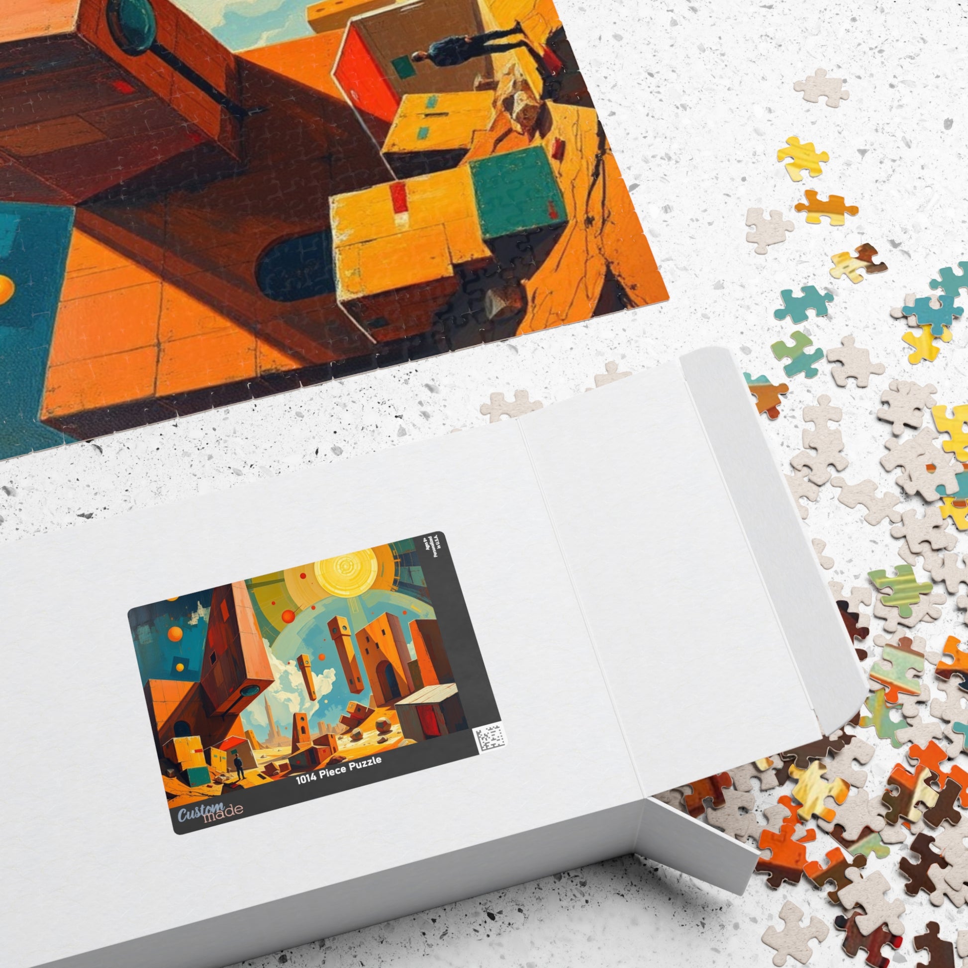 Cosmic Adventure Puzzle, Abstract Art Jigsaw Puzzle Game for Space Lovers Puzzle The Puzzle Chest