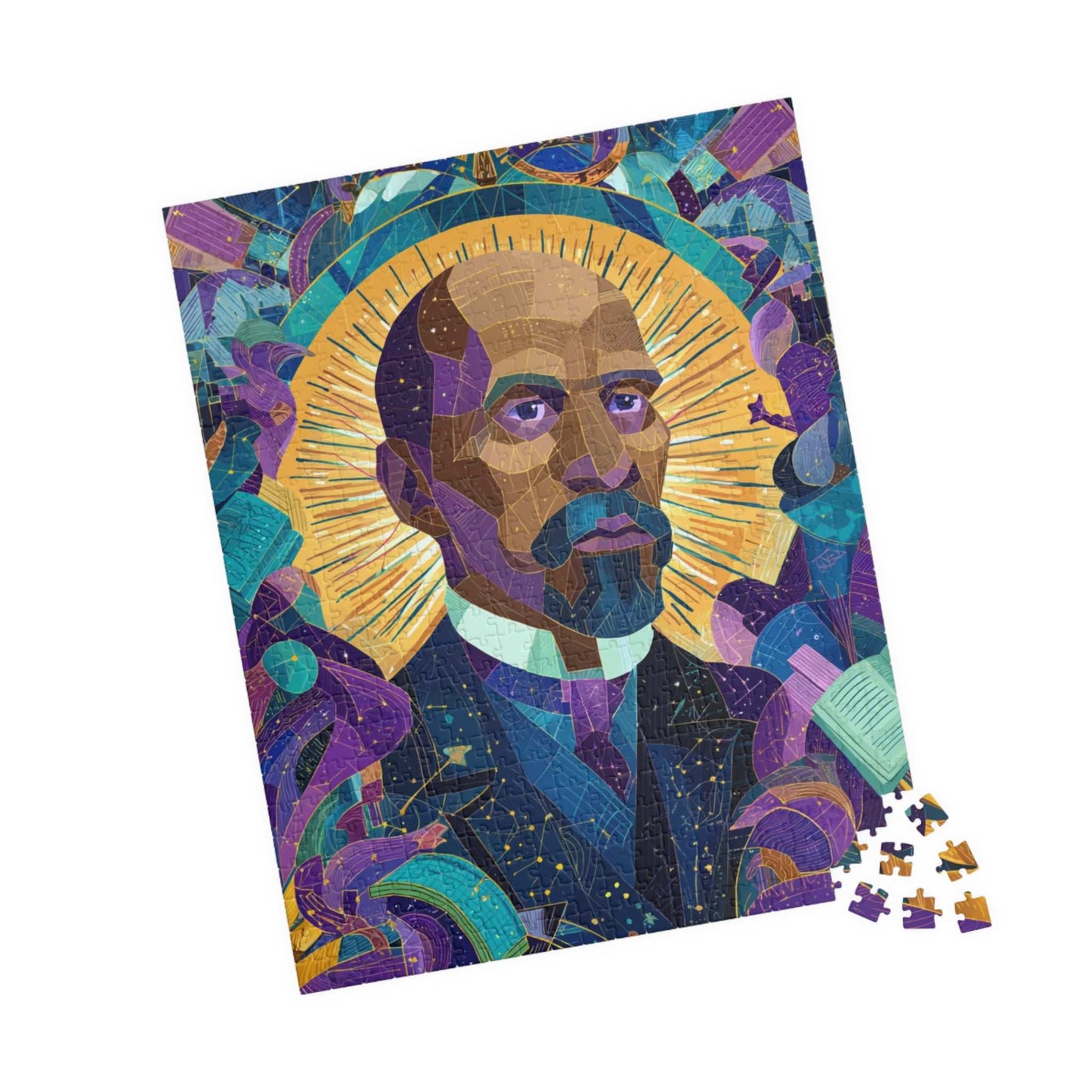 African American Scholar Jigsaw Puzzle - W E B Du Bois Portrait, Black History Month Gift, Afrocentric Educational Game 520 pcs (Vertical) Puzzle The Puzzle Chest