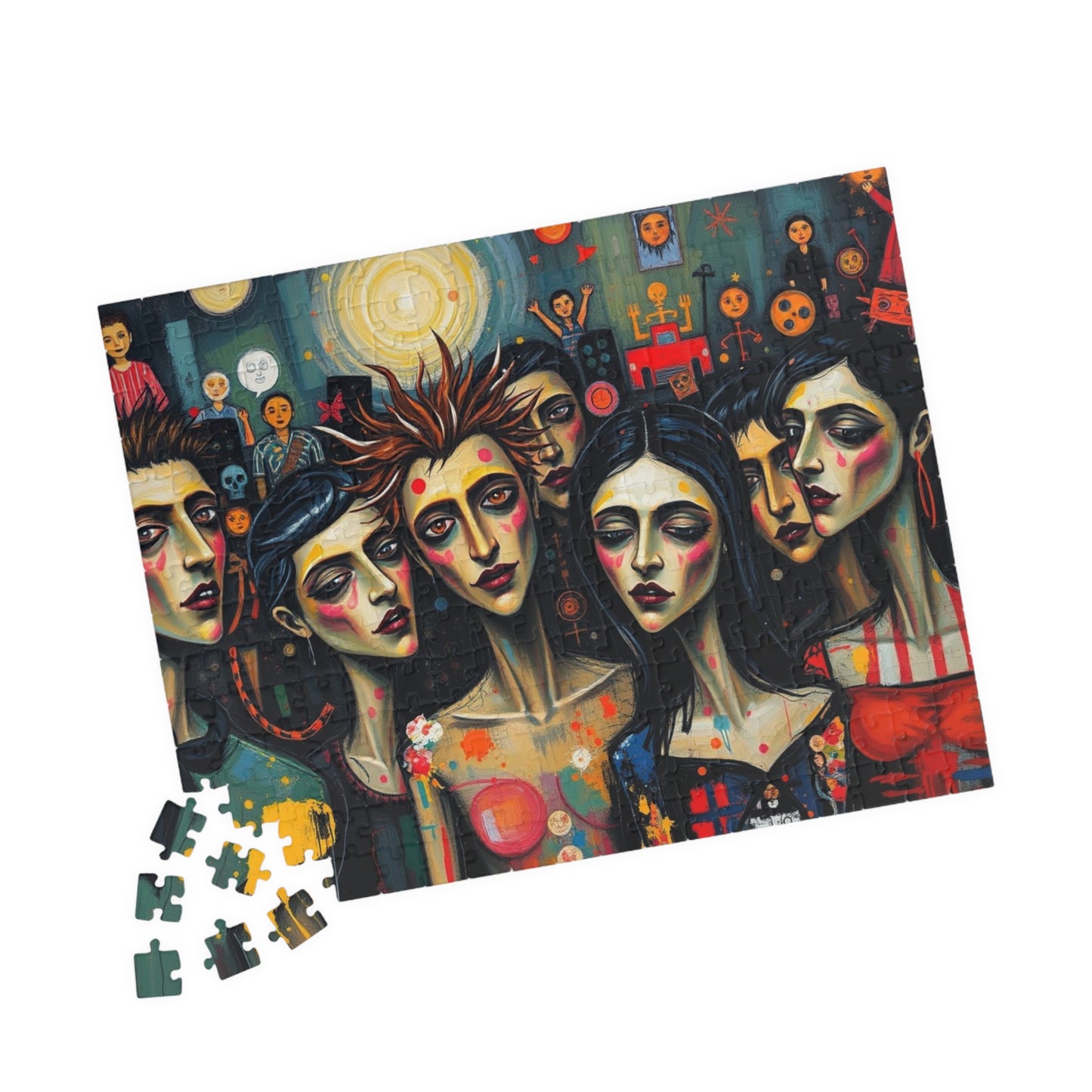 Artistic Gothic Jigsaw Puzzle - Party Scene, Game for Dark Art Lovers, Indoor Activity Solo Fun Entertaining Pastime, Best Puzzle Lover Gift Puzzle The Puzzle Chest