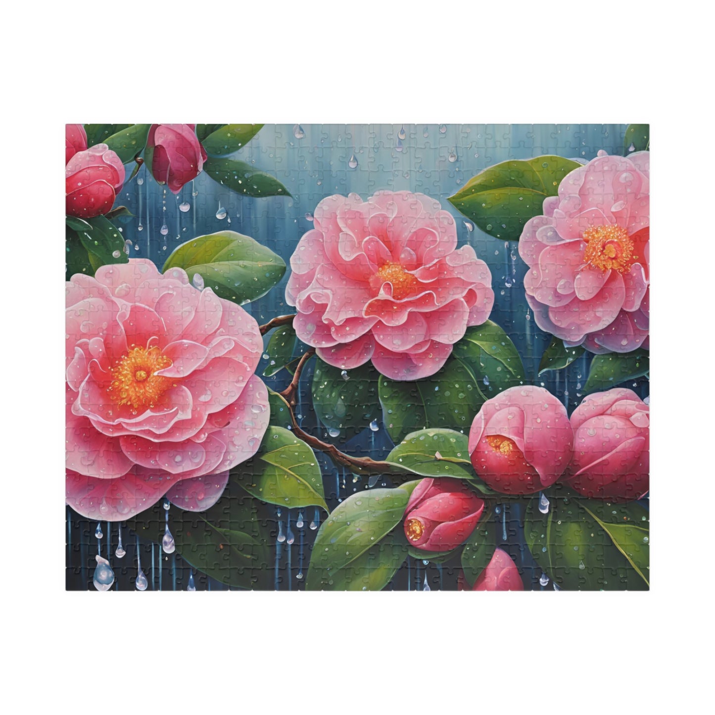 Peonies Jigsaw Puzzle, Floral Art Puzzle Lover Gift, Relaxing Hobby, Mindfulness Activity, Flower Lover Keepsake, Rainy Day Indoor Game 520 pcs (Horizontal) Puzzle The Puzzle Chest