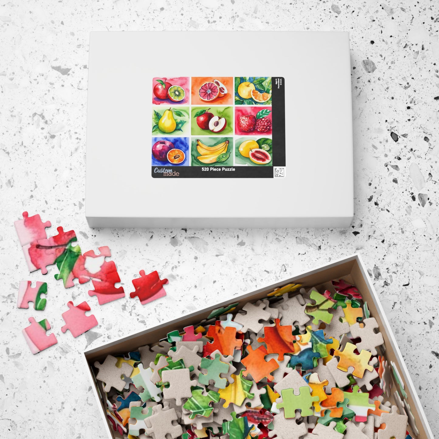 Fruit Collage Puzzle, Fun Jigsaw for Adults, Creative Activity, Brain Teaser Game, Unique Gift, Wall Art Home Decor, Foodie Puzzle The Puzzle Chest