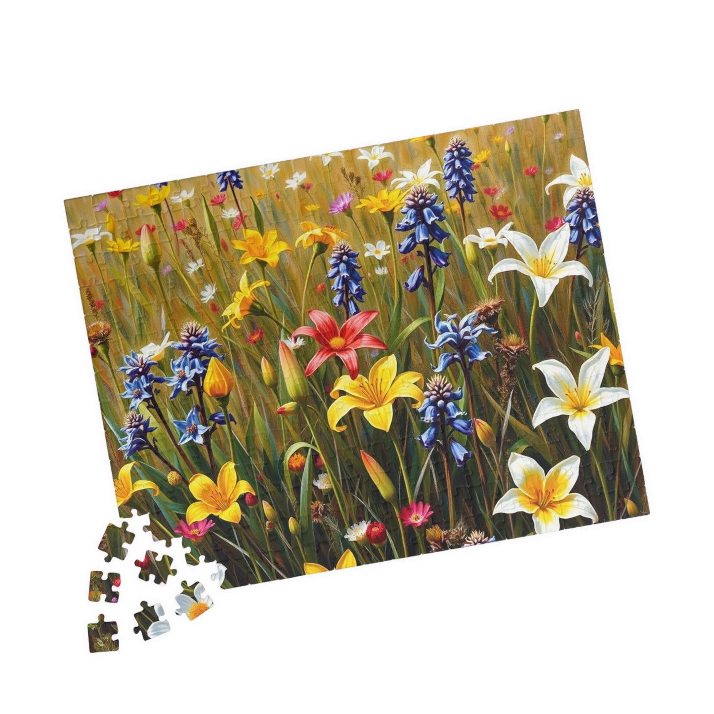 Floral Puzzle - Nature's Beauty, Jigsaw Puzzle for Family Fun, Gift for Garden and Puzzle Lovers, Mindfulness Activity, Indoor Entertainment Puzzle The Puzzle Chest