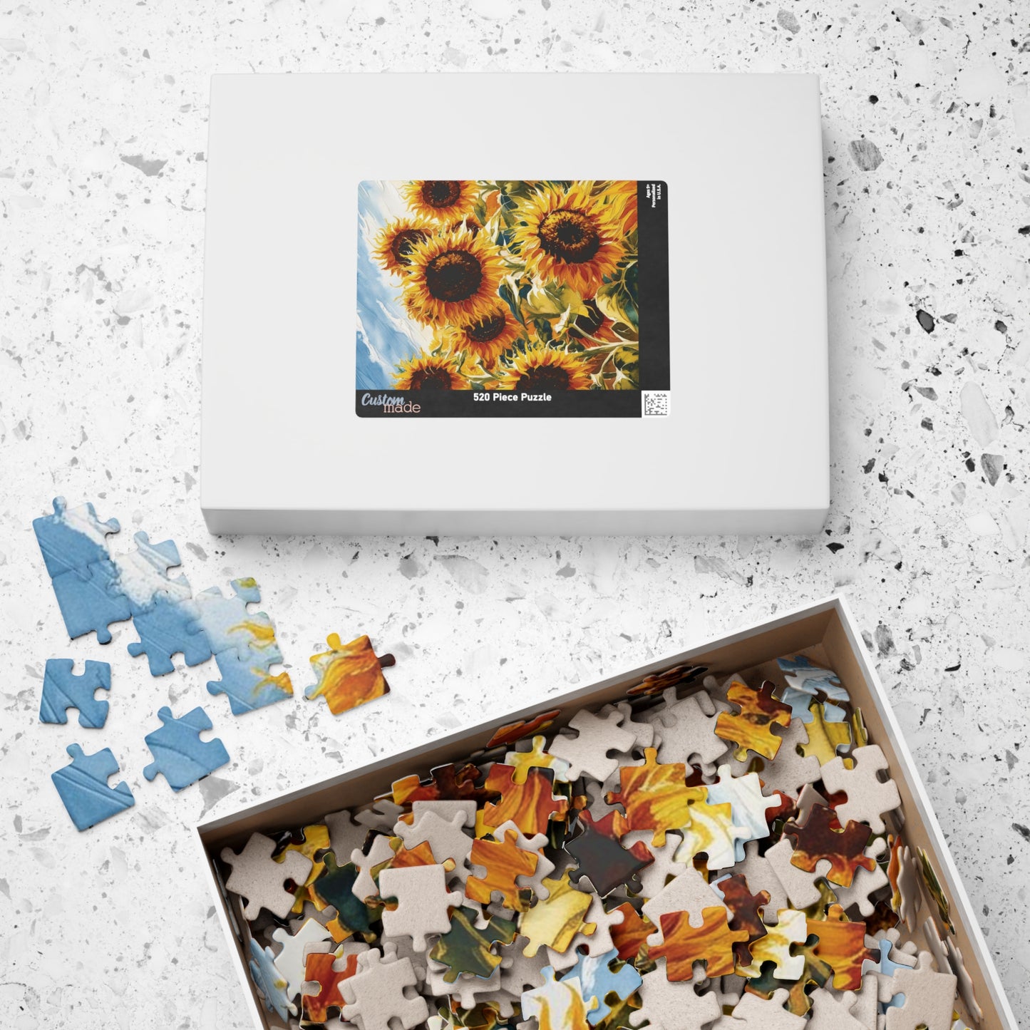Sunflower Field Puzzle, Floral Jigsaw Game for Adult Home Entertainment, Family Game Night, Holiday Birthday Gift for Puzzle Loving Friends Puzzle The Puzzle Chest