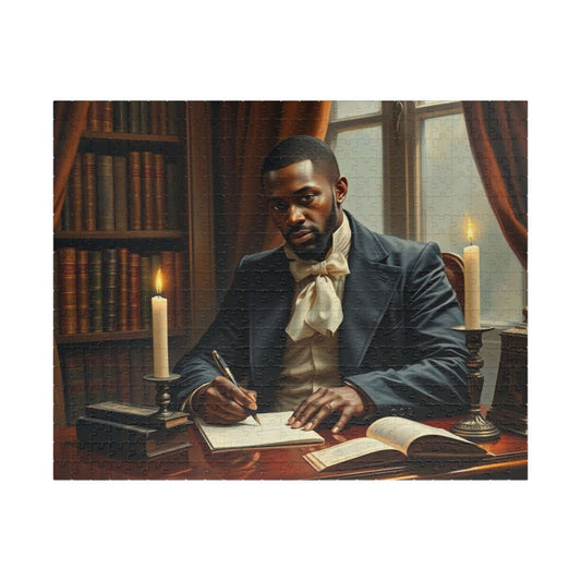 Victorian Afro-American Businessman Jigsaw Game, African American Art Puzzle The Puzzle Chest