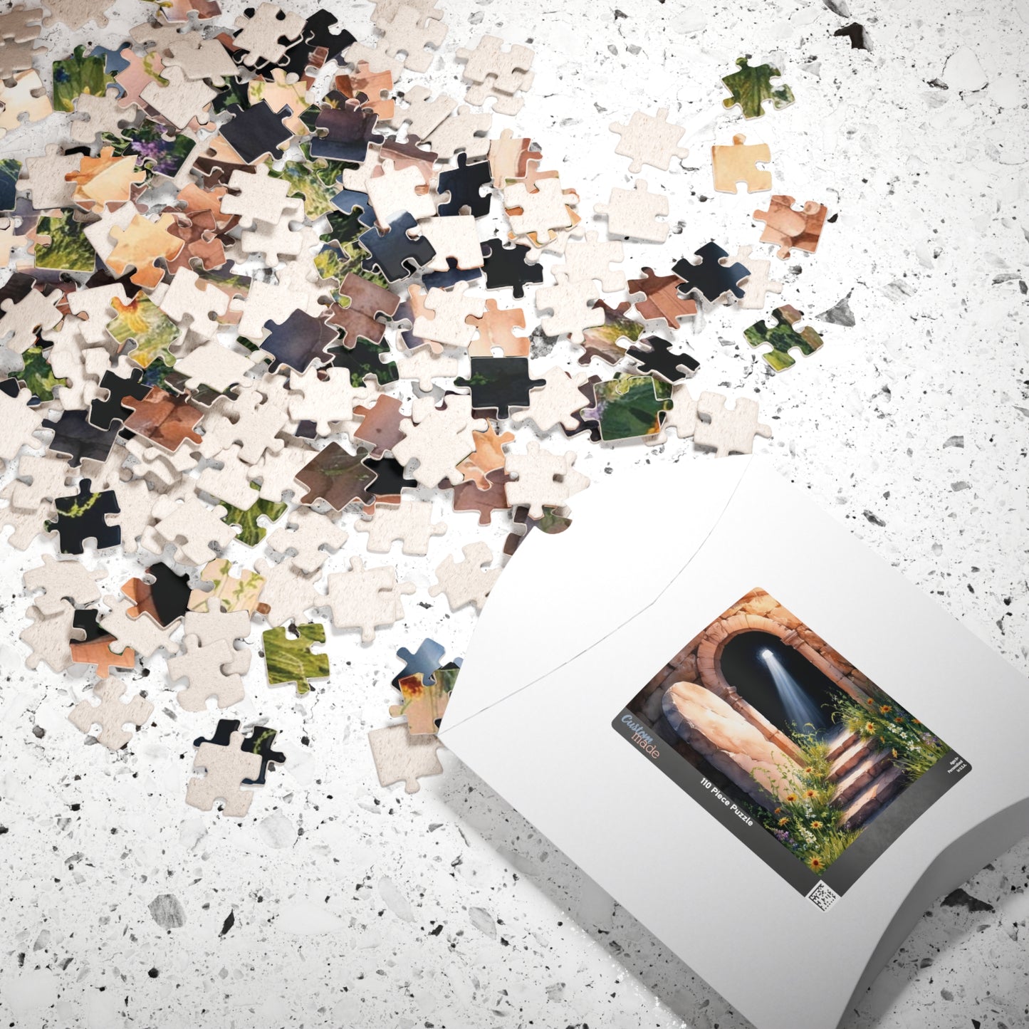 Religious Themed Puzzle, Bible Stone Tomb Puzzle, Christian Puzzle Enthusiasts, Easter Gift, Spiritual Jigsaw, Resurrection Scene Puzzle Puzzle The Puzzle Chest