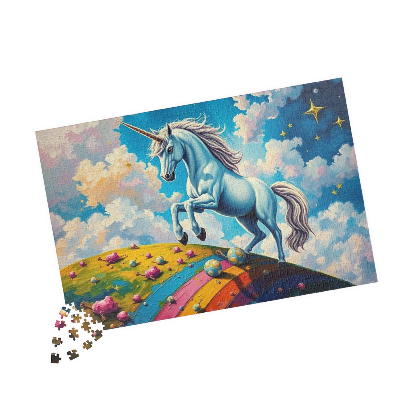 Unicorn Rainbow Puzzle | 110-1014 Piece Mythical Theme Jigsaw | Fun Family Activity, Mental Exercise, Puzzle Lover Holiday Birthday Gift Puzzle The Puzzle Chest
