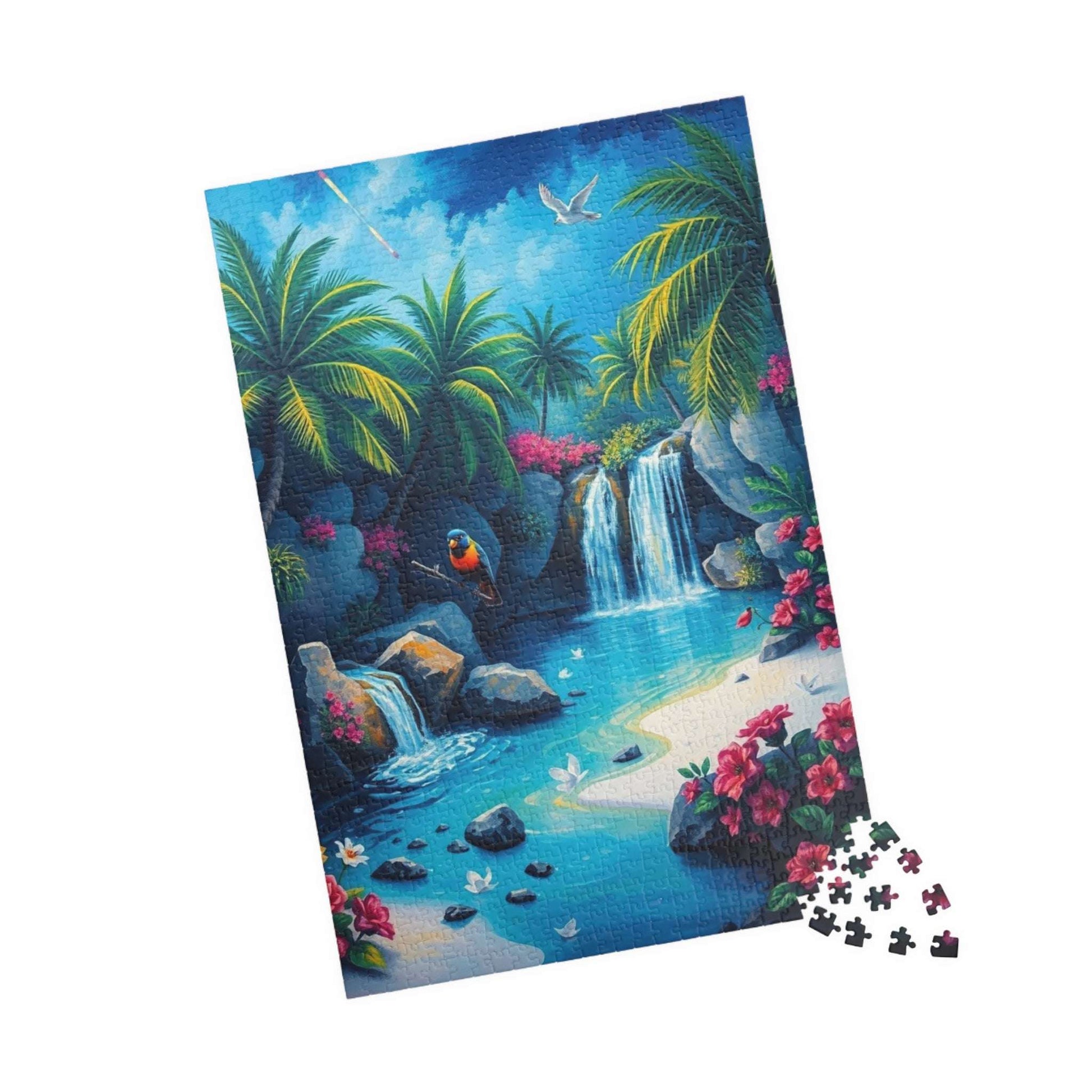 Tropical Paradise Puzzle, 110-1014 pieces, Nature Lover Gift, Rainforest Decor, Family Fun Game, Bird Artwork Puzzle The Puzzle Chest