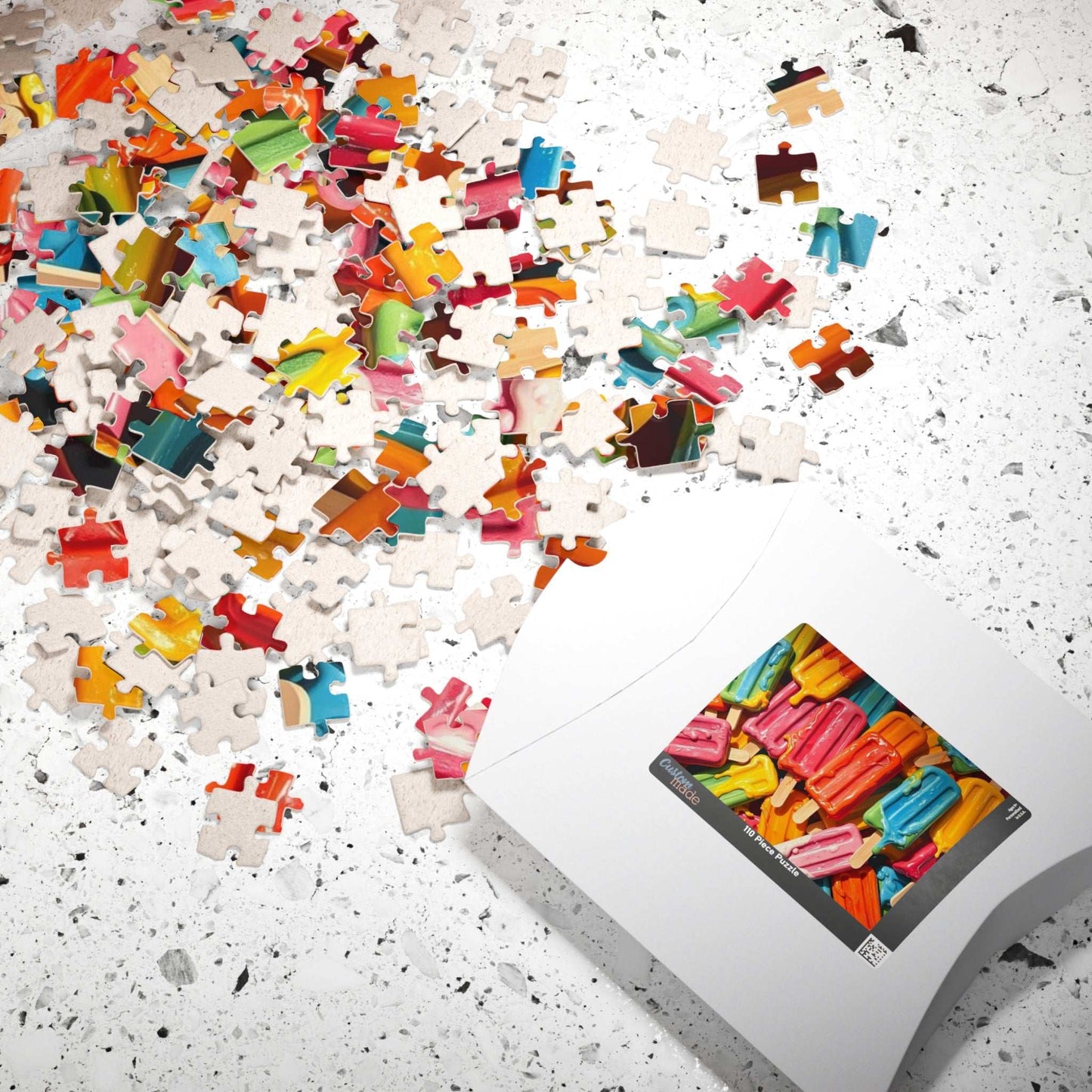 Colorful Popsicle Puzzle Jigsaw Game (110, 252, 520, 1014-piece) - Solo Fun or Family Activity, Birthday Gift for Friends, Summer Vibes Puzzle The Puzzle Chest