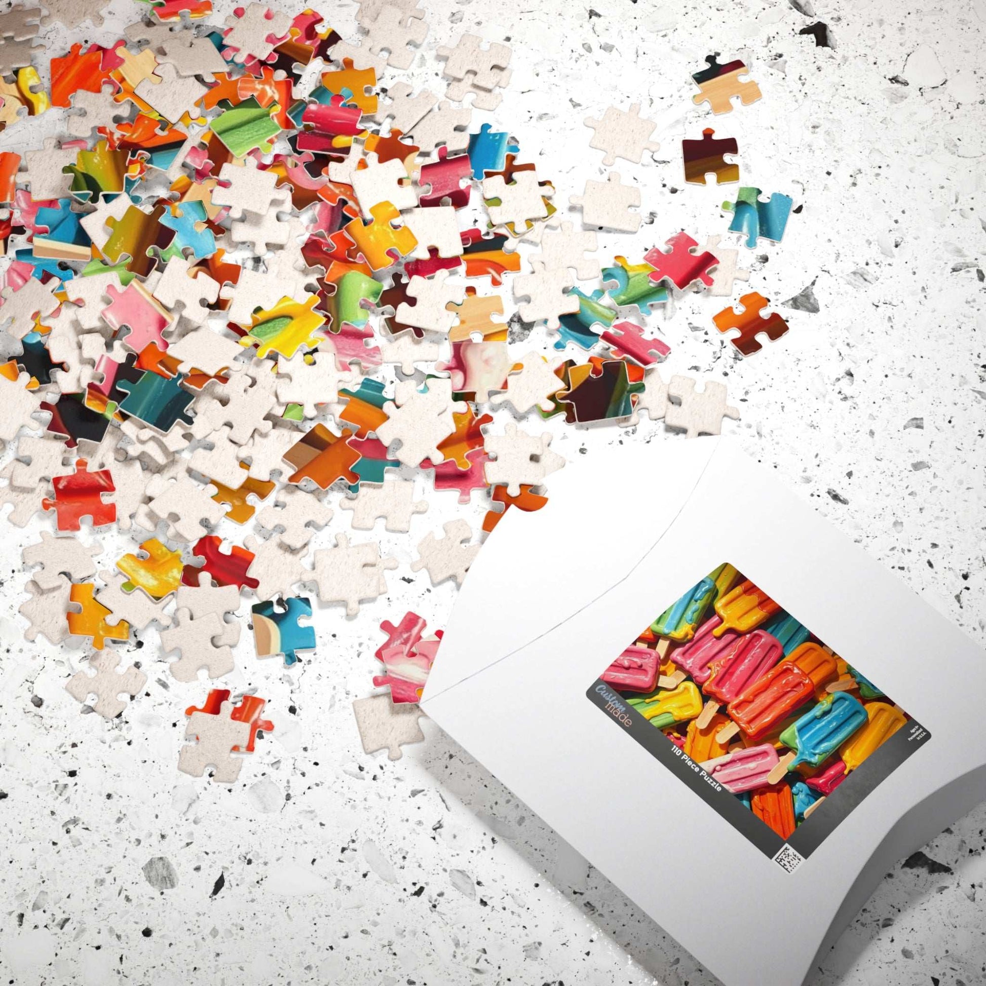 Colorful Popsicle Puzzle Jigsaw Game (110, 252, 520, 1014-piece) - Solo Fun or Family Activity, Birthday Gift for Friends, Summer Vibes Puzzle The Puzzle Chest