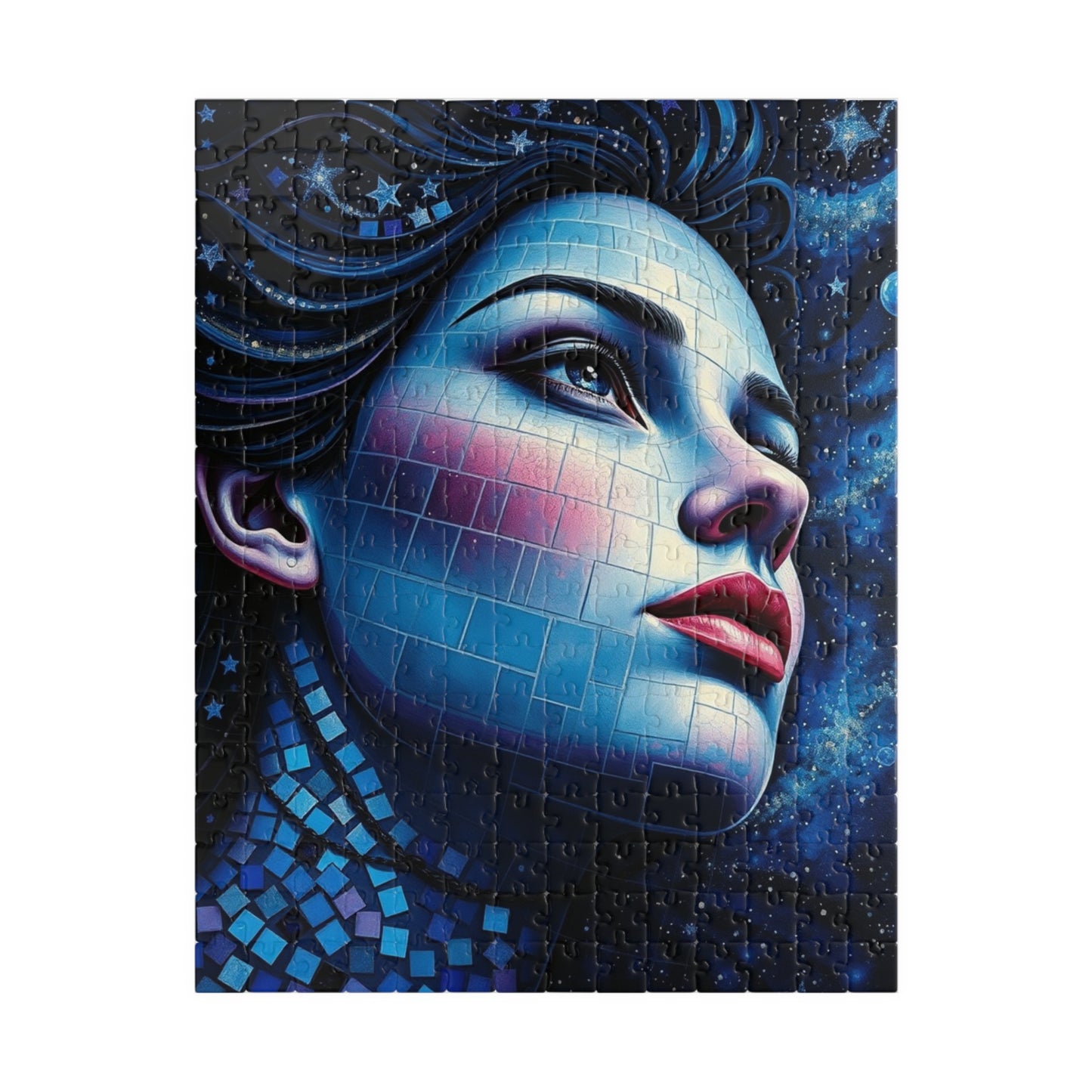 Mystical Woman Mosaic Jigsaw Puzzle, 110-1014 Pieces, Unique Puzzle Artwork, Perfect Gift for Art Lovers, Relaxation, Family Game Night 252 pcs (Vertical) Puzzle The Puzzle Chest