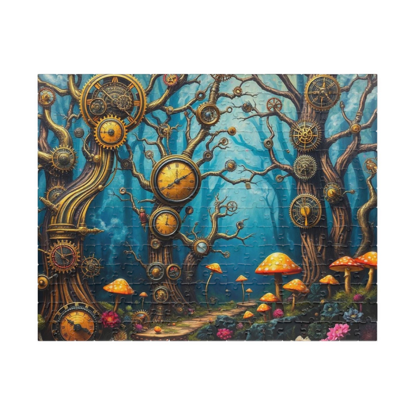 Whimsical Steampunk Puzzle - Enchanting Forest, Mind-Bending Fun, Perfect Gift for Puzzle Lovers, Collectible Art Piece, Family Activity 252 pcs (Horizontal) Puzzle The Puzzle Chest