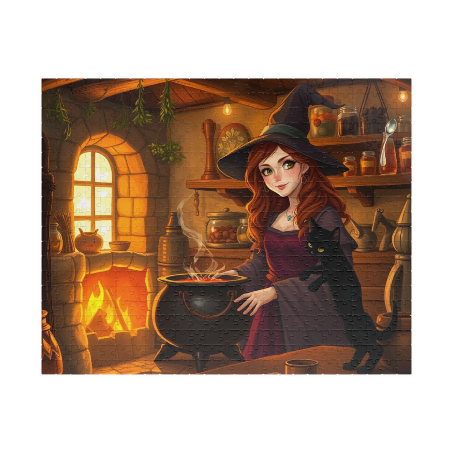 Enchanting Witch Jigsaw Puzzle for Cozy Nights, Perfect for Halloween, Solo Fun or Family Night, Gift for Puzzle Lovers 520 pcs (Horizontal) Puzzle The Puzzle Chest