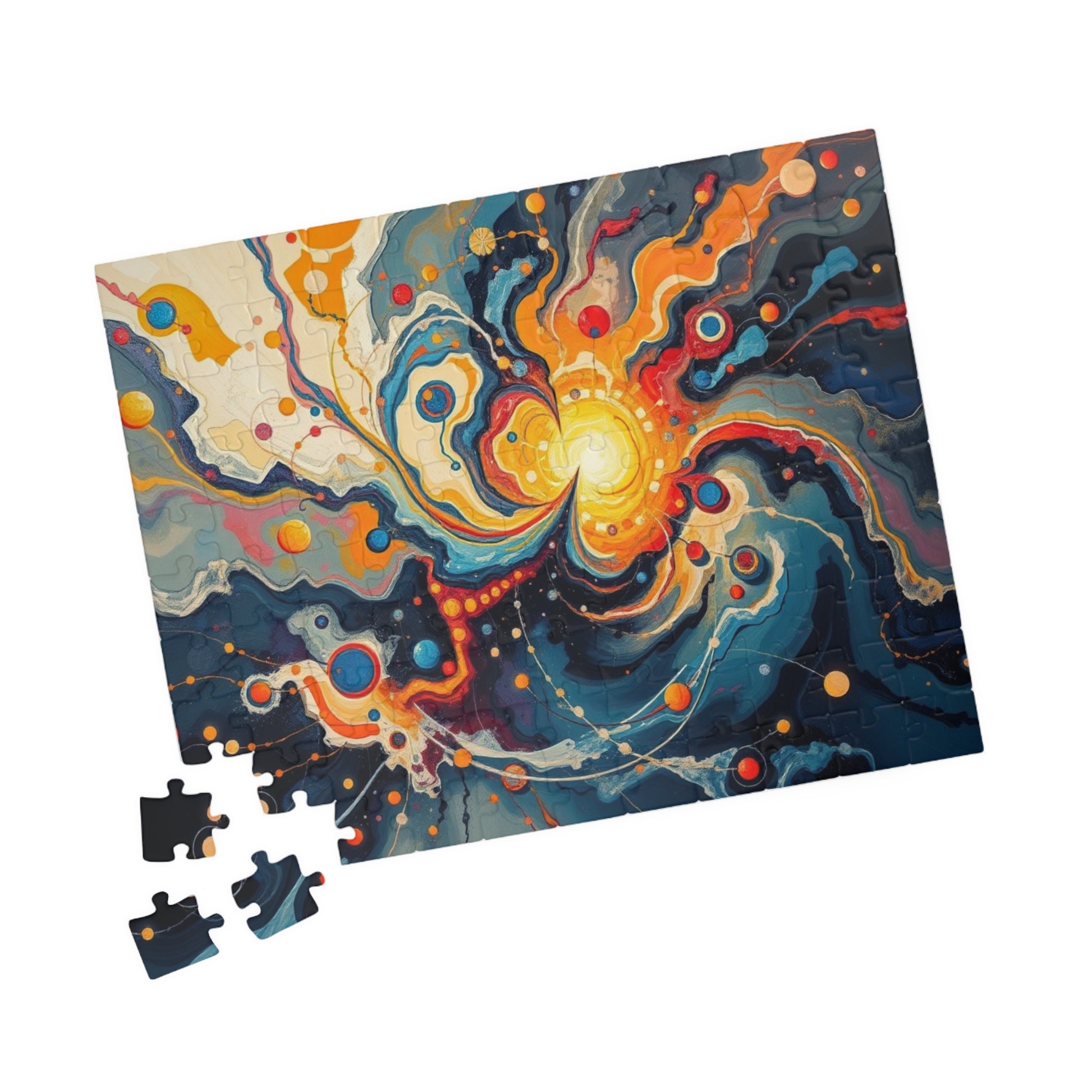 Cosmic Swirl Puzzle - Abstract Art Jigsaw Game for Adults Puzzle The Puzzle Chest