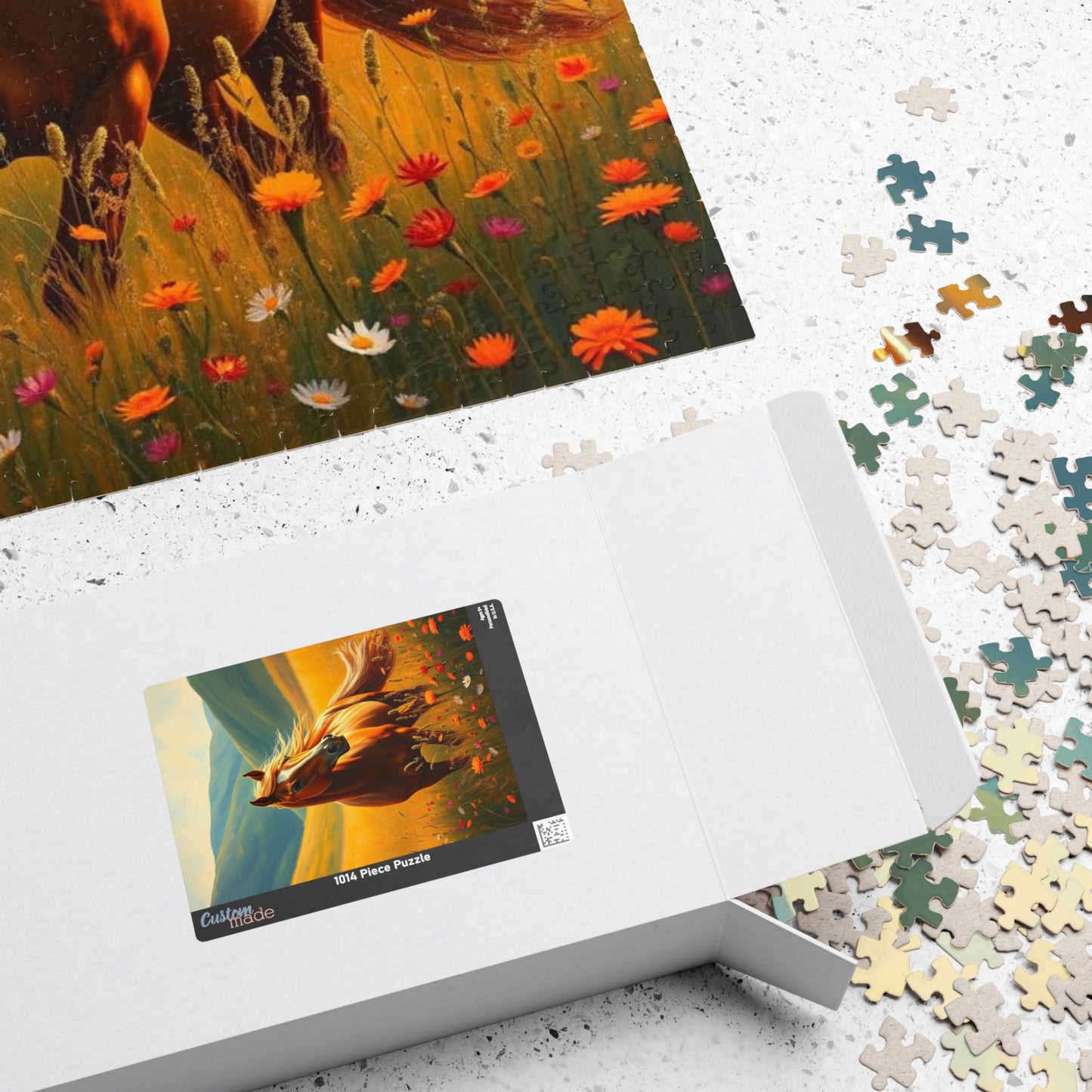 Horse Landscape Puzzle - Jigsaw Gift for Animal Lovers, Home Entertainment, Quiet Time Activity, Family Fun, Mindfulness Game for Friends Puzzle The Puzzle Chest