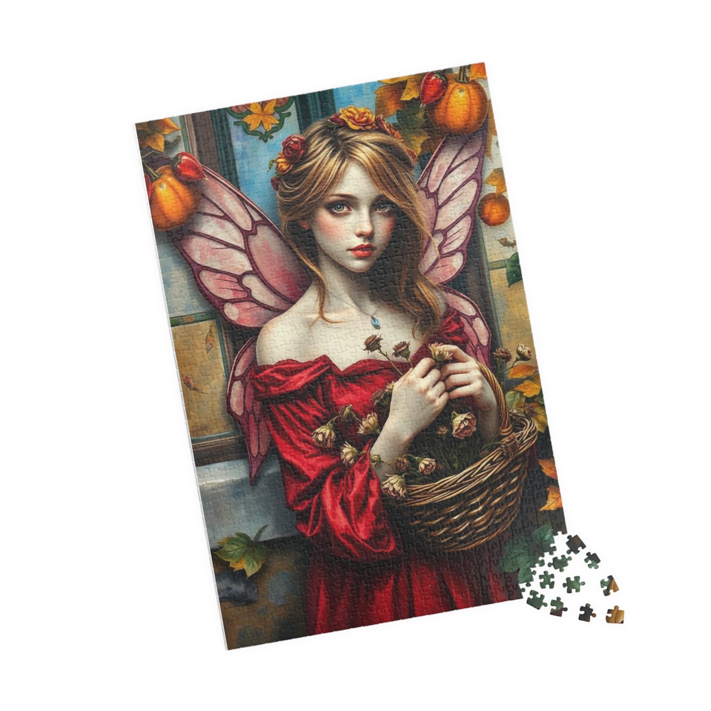 Melancholy Fairy Jigsaw Puzzle - Autumnal Backdrop, 110-1014 Piece Fantasy Artwork for Family Fun, Gift for Puzzle Lover, Unique Home Decor Puzzle The Puzzle Chest