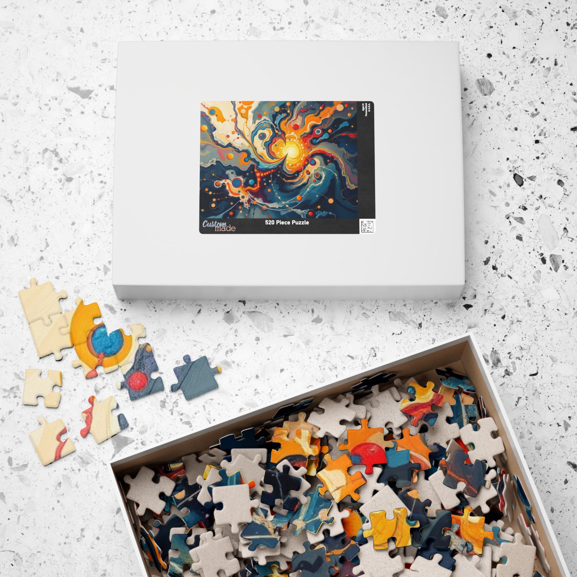 Cosmic Swirl Puzzle - Abstract Art Jigsaw Game for Adults Puzzle The Puzzle Chest