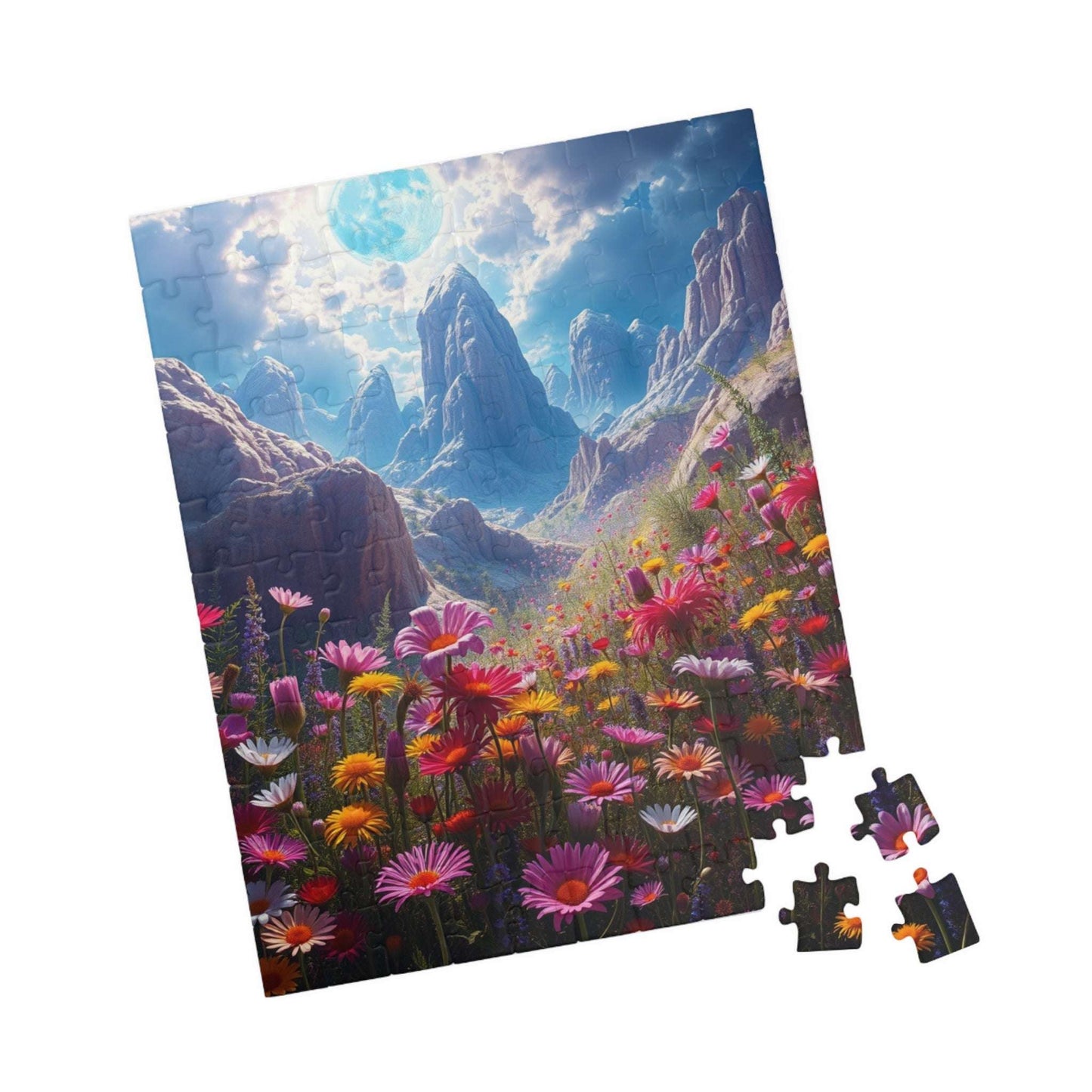 Nature's Serenity Landscape Puzzle, 110, 252, 520, 1014-piece, Floral Jigsaw Art Game for Mindfulness, Gift for Nature Lovers, Relaxation Puzzle The Puzzle Chest