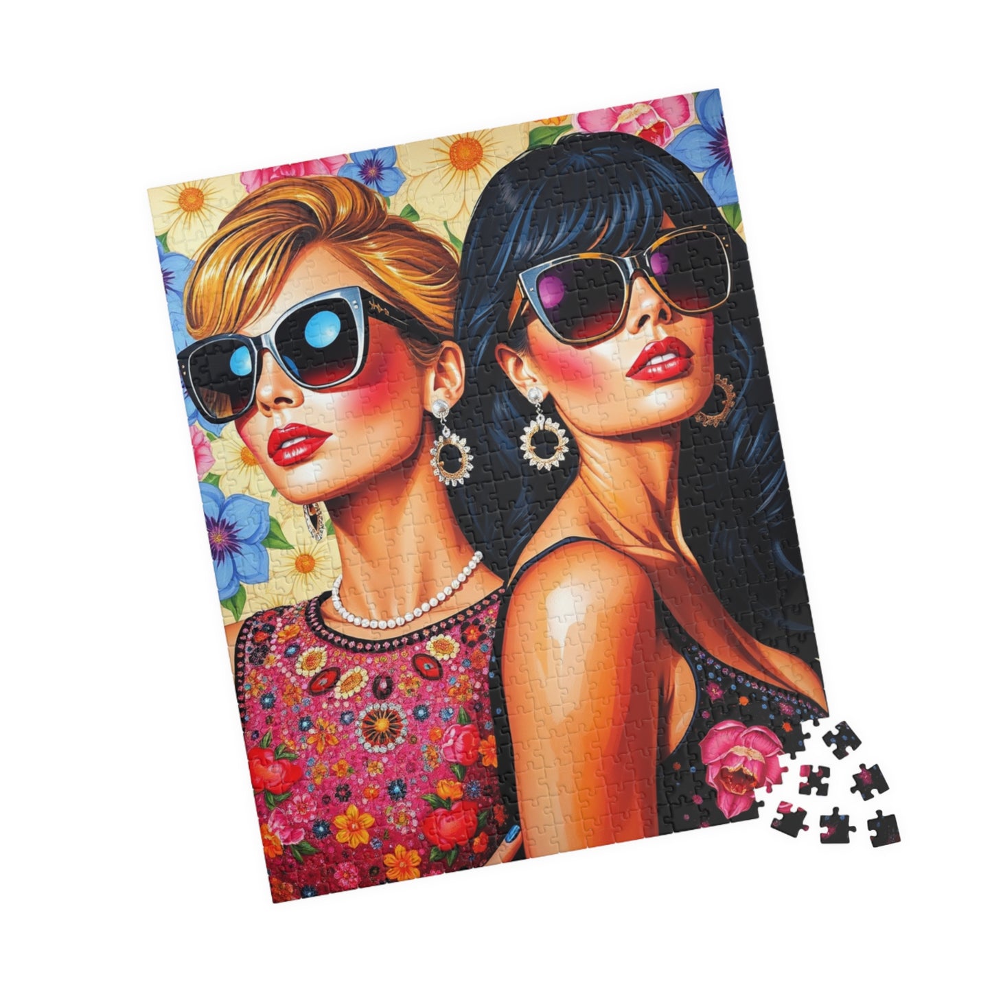 Chic Glamour Puzzle - Pop Art Jigsaw Game, Fashionista Vibes, Home Entertainment, Gift Idea, Family Fun, Brain Teaser, Woman Empowerment Puzzle The Puzzle Chest