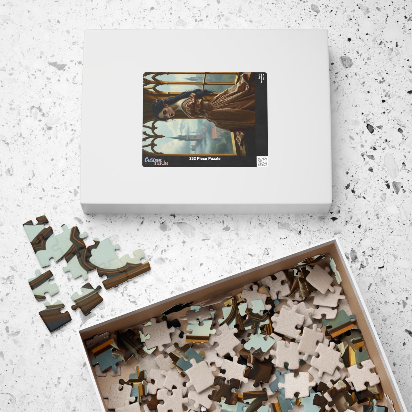 Elegant Medieval Princess Puzzle - Enchanting Castle View Scene, 110-1014 pieces, Perfect Gift for Puzzle Lovers, Cozy Evenings, Relaxation Puzzle The Puzzle Chest