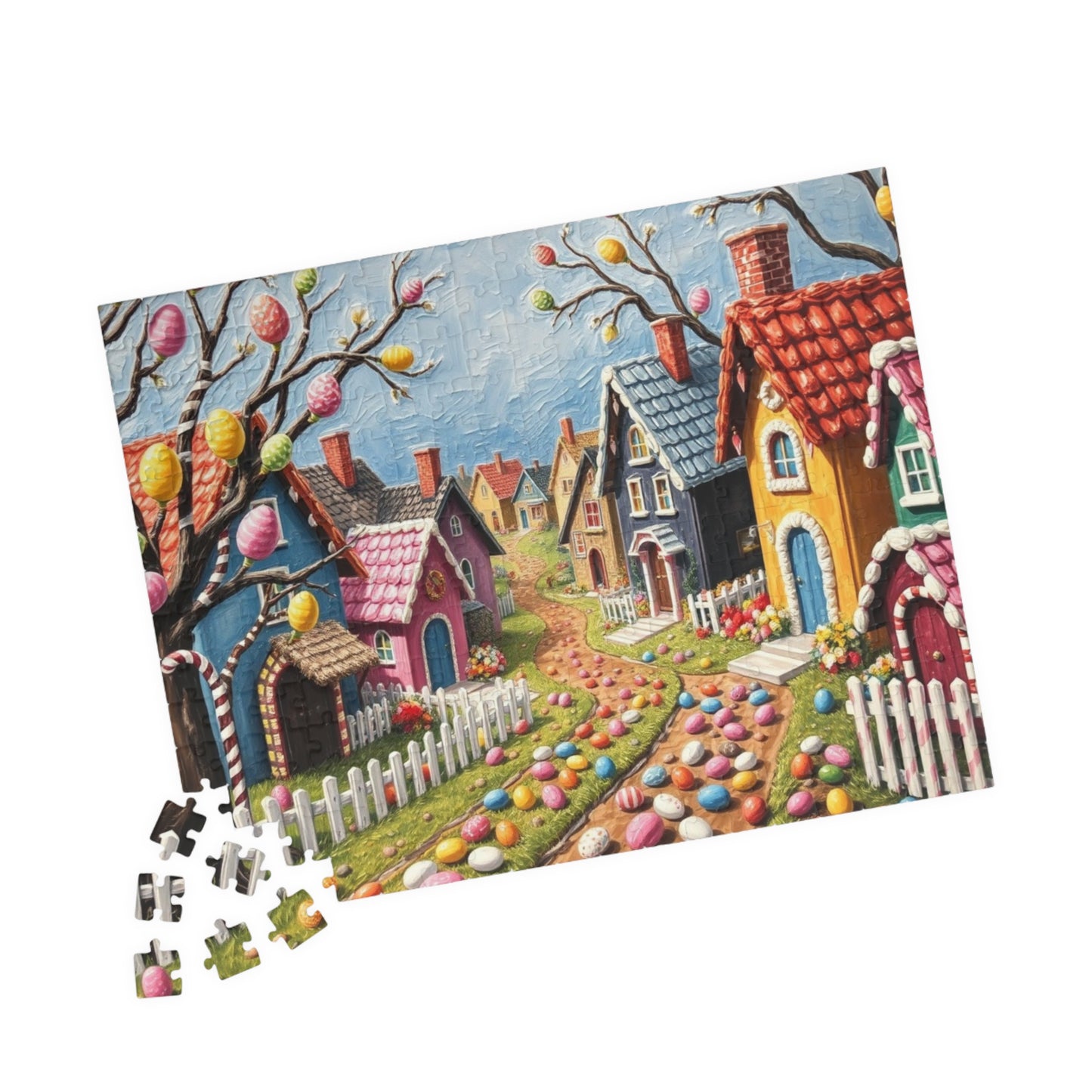 Easter Village Puzzle, Vibrant Spring Scene for Family Fun, 110-1014-Piece Jigsaw, Perfect for Holiday Gatherings, Gift Idea, Indoor Game Puzzle The Puzzle Chest