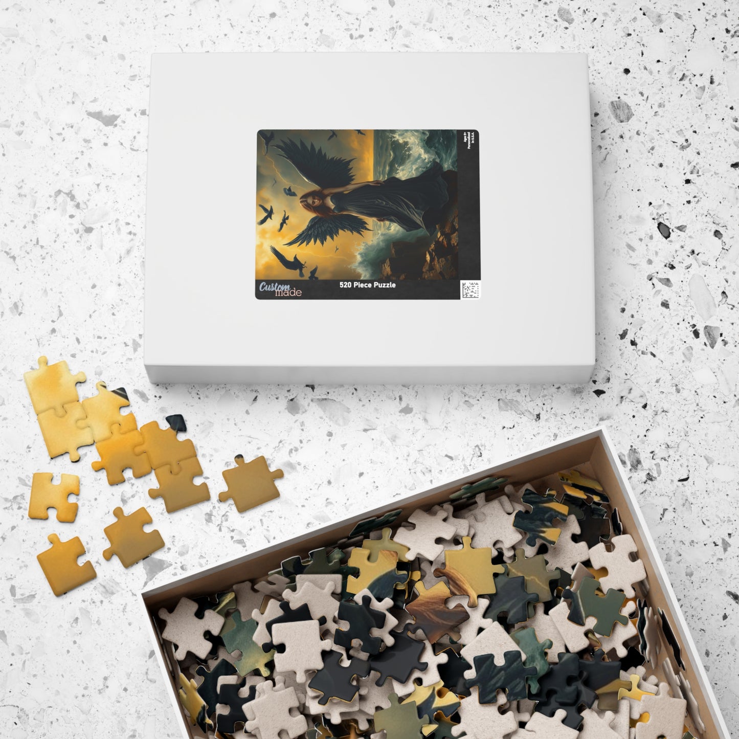 Mystical Angel Puzzle: Enchanting 110, 252, 520, or 1014-Piece Jigsaw Game for Fantasy Lovers, Home Decor, Gifts, Relaxation, Collectibles Puzzle The Puzzle Chest