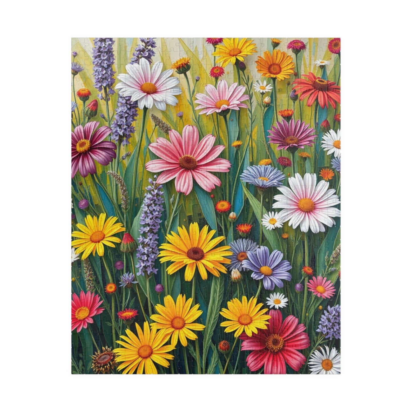 Floral Puzzle, Colorful Flower Jigsaw, Nature-Themed Family Game 520 pcs (Vertical) Puzzle The Puzzle Chest
