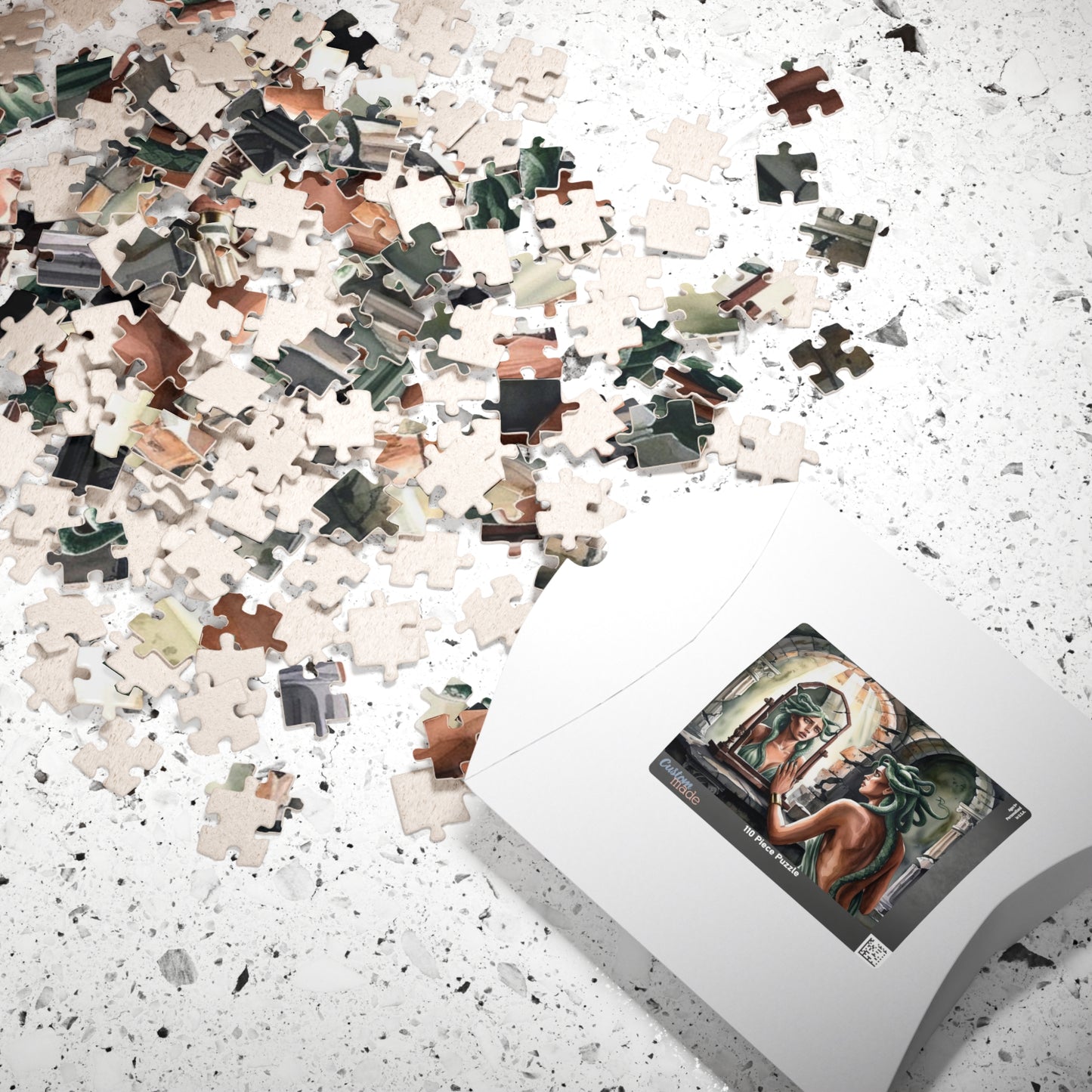 Medusa Stone Lair Jigsaw Puzzle (110, 252, 520, 1014-piece), Greek Mythology Art Game, Mental Challenge Family Activity Entertainment, Hobby Puzzle The Puzzle Chest
