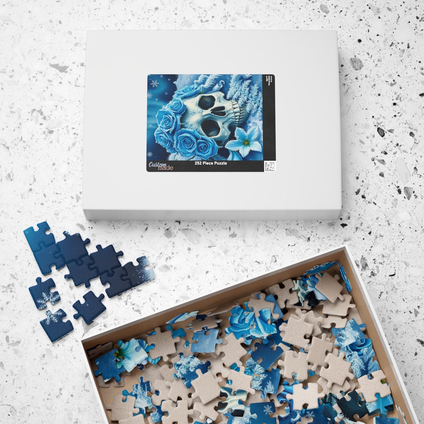 Gothic Winter Skull Puzzle | 110, 252, 520, 1014-piece Adult Jigsaw Game, Perfect for Halloween, Gift for Puzzle Lover, Entertaining Pastime Puzzle The Puzzle Chest