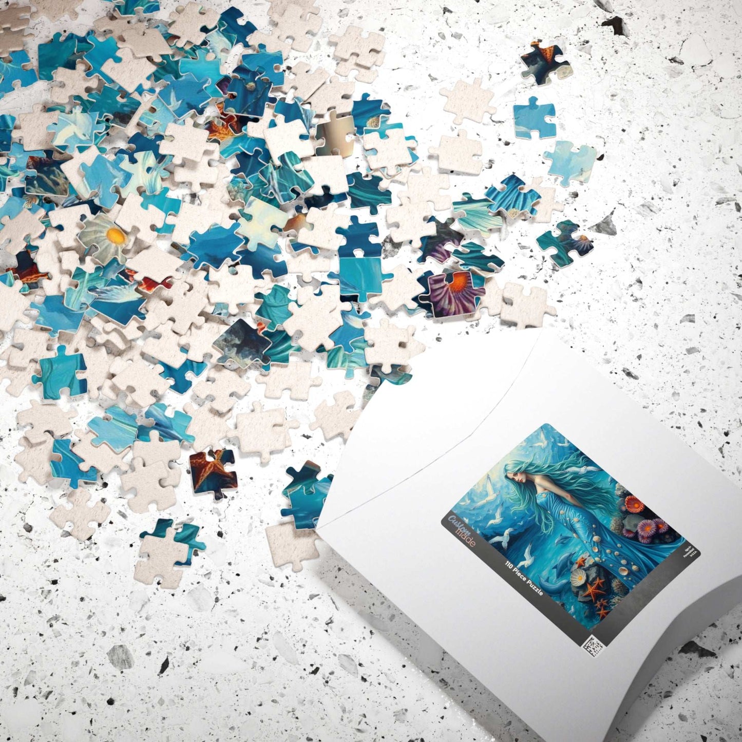 Lady of the Ocean Garden - Seashell Fantasy Jigsaw Puzzle