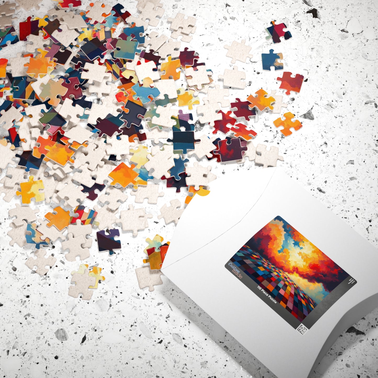 Vibrant Landscape Puzzle - Colorful Abstract Jigsaw Game for Adults, Art Puzzle Puzzle The Puzzle Chest