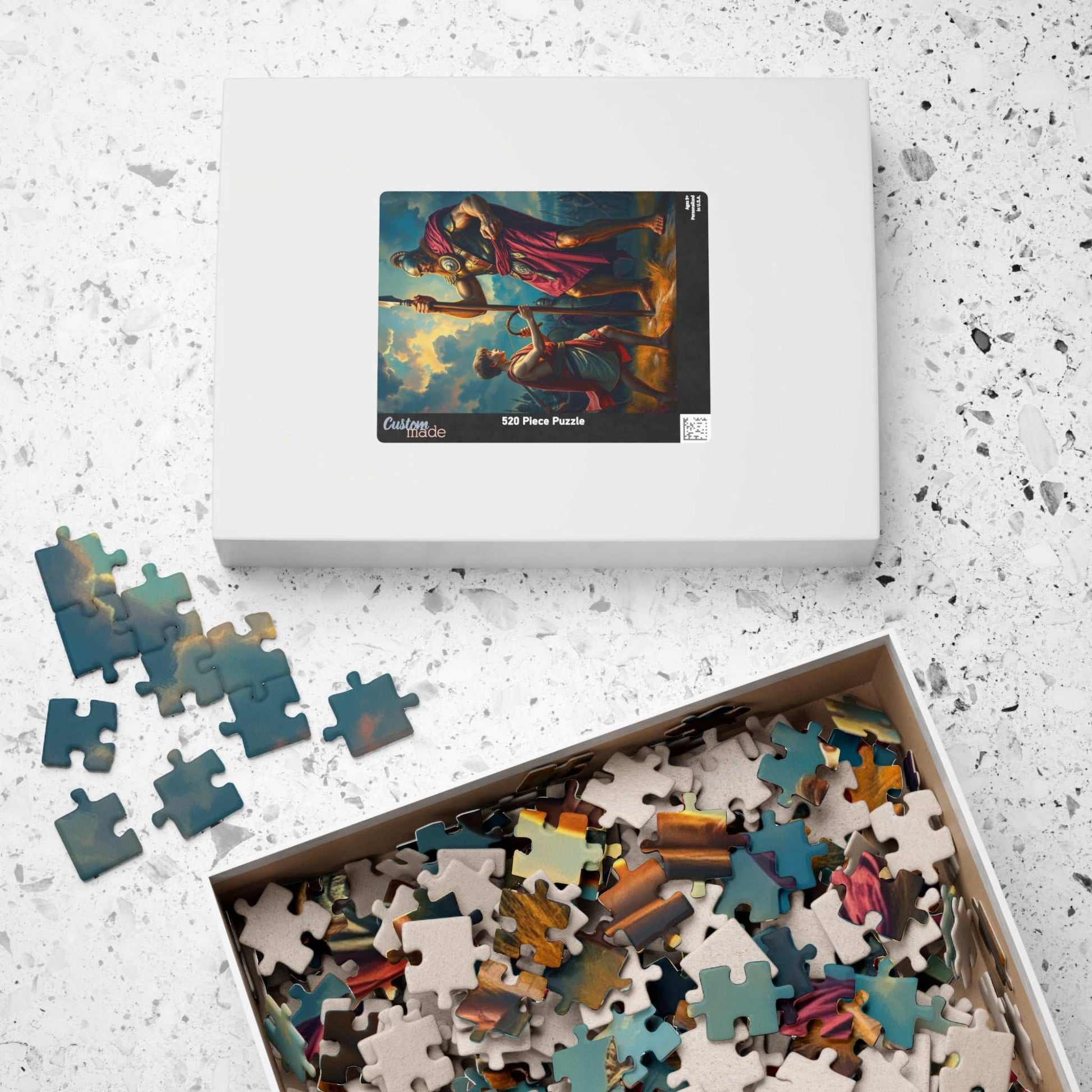 David and Goliath Puzzle, Classic Jigsaw for Family Fun, Perfect Holiday or Birthday Gift for Puzzle Lovers Puzzle The Puzzle Chest