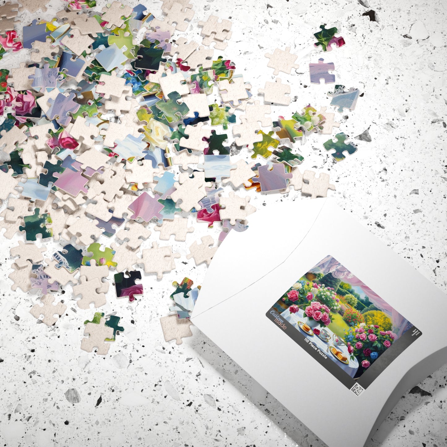Charming Garden Scene Puzzle, Floral Flower Jigsaw Game, Creative Family Activity, Friend Gift for Garden Lover, Brain Teaser for Seniors Puzzle The Puzzle Chest